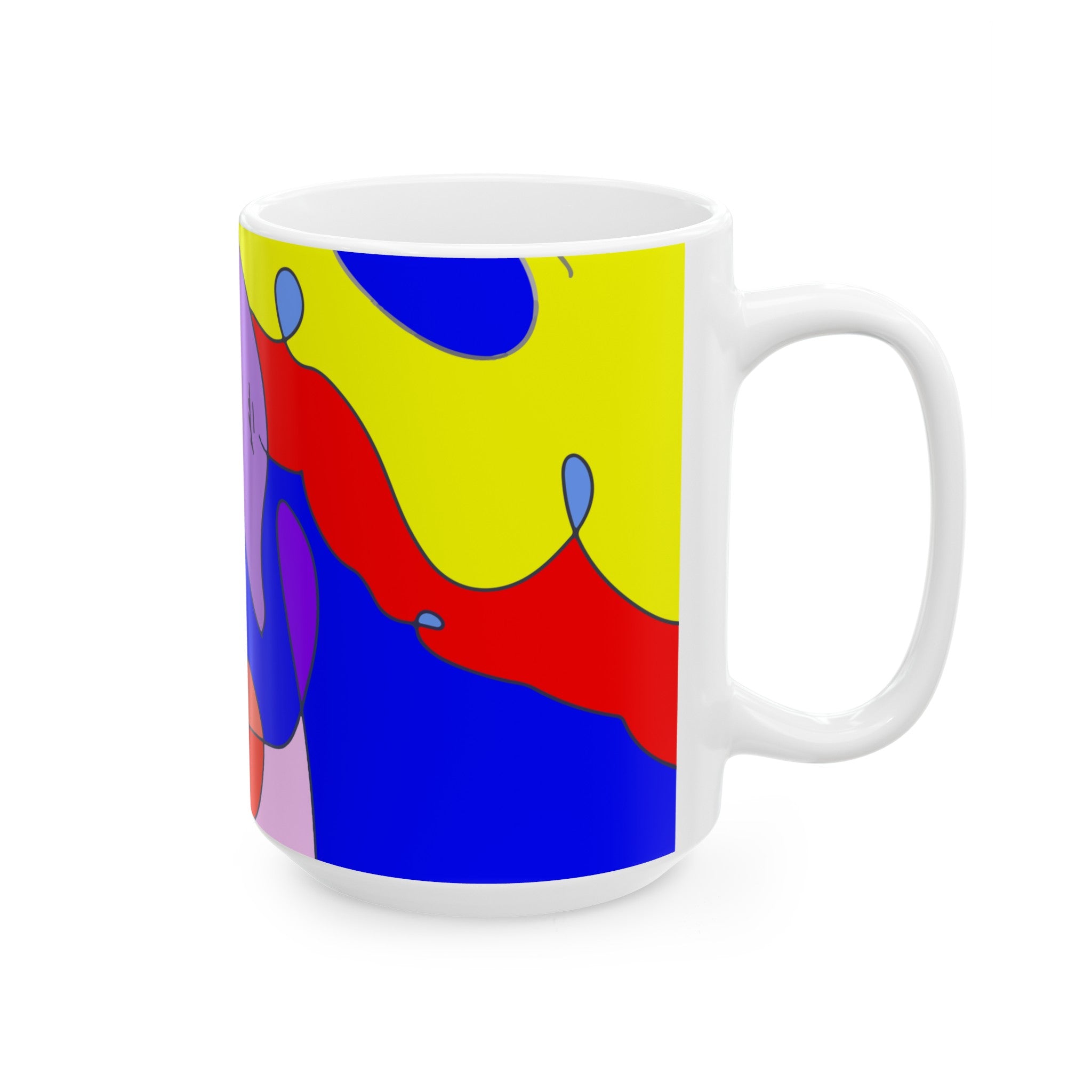 Pink Swan Ceramic Mug, (11oz, 15oz)