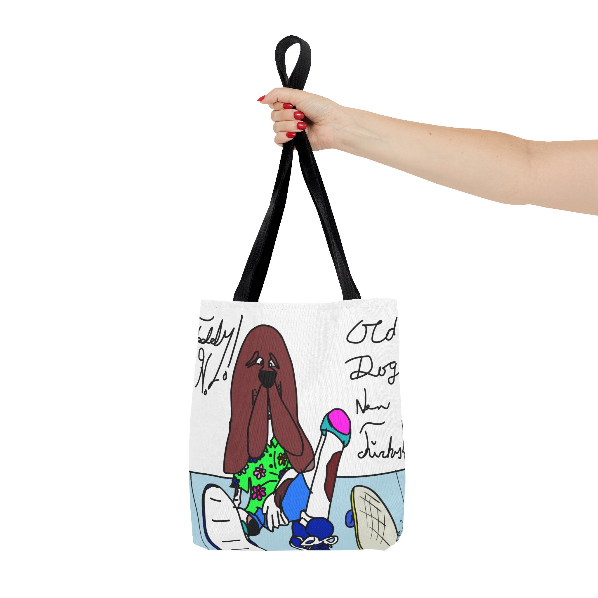 Old Dogs New Tricks - Teddy H Tote Bag (AOP)