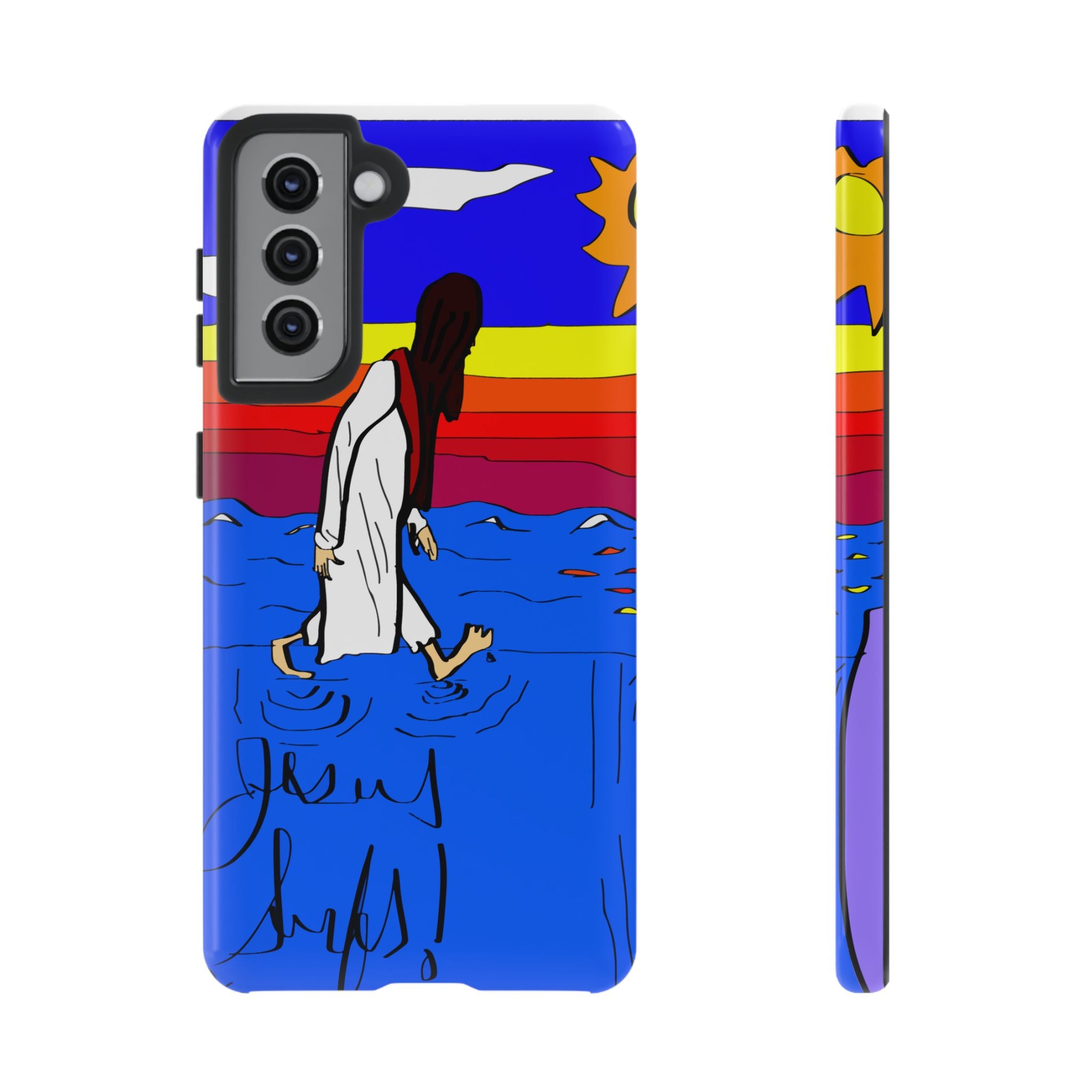 Jesus Surfs “Walks On Water” Tough Cases