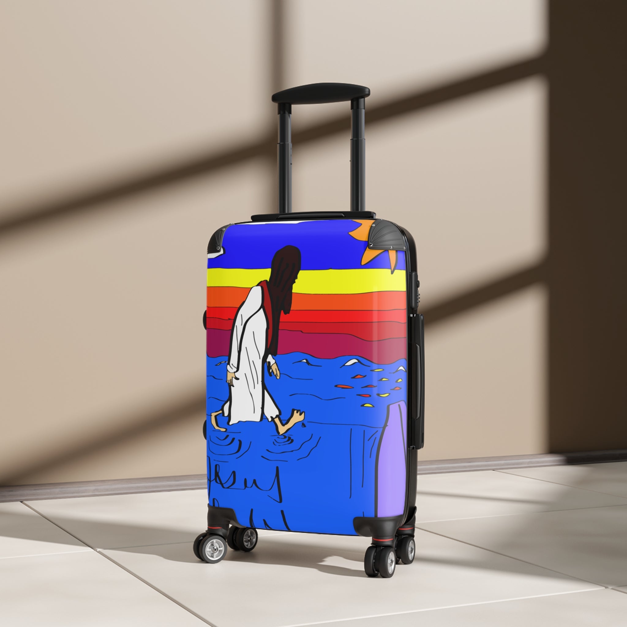 Jesus Surfs “Walks On Water” Suitcase