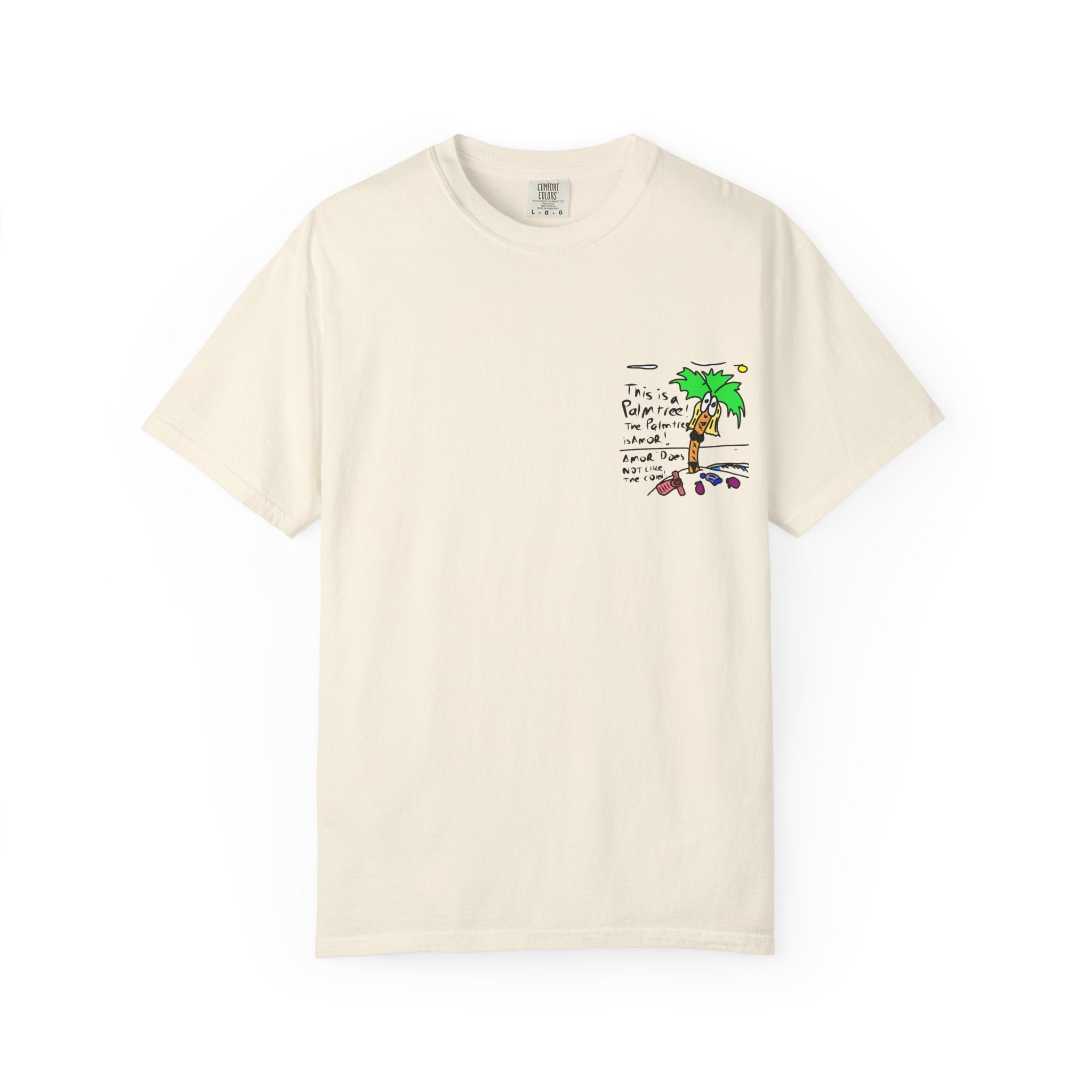 Amor the Palm Tree - Unisex Garment-Dyed T-shirt