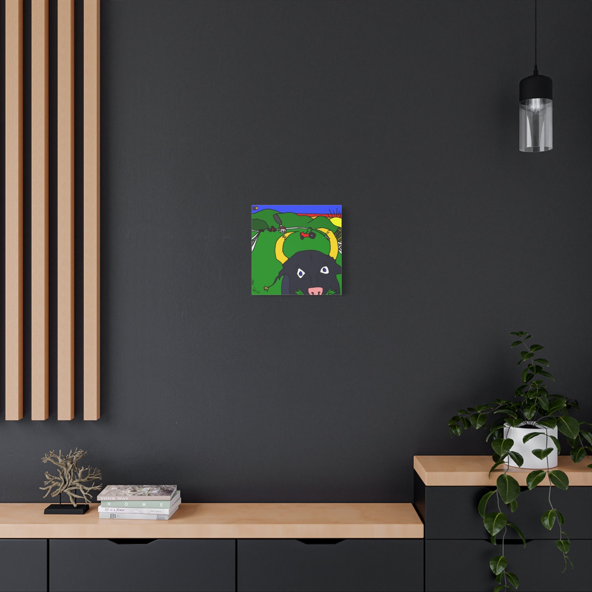 Hello Toro - Matte Canvas, Stretched, 1.25"