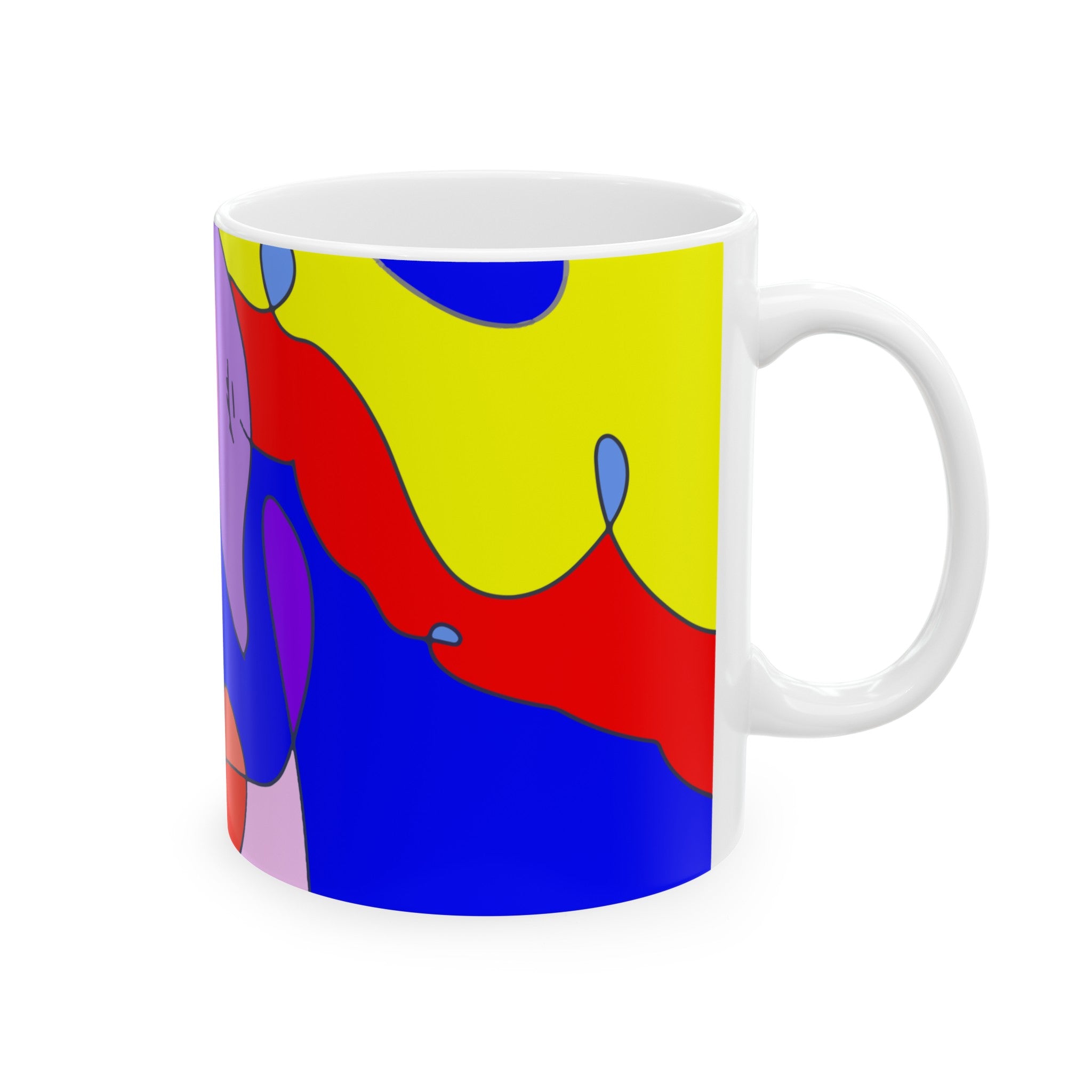 Pink Swan Ceramic Mug, (11oz, 15oz)