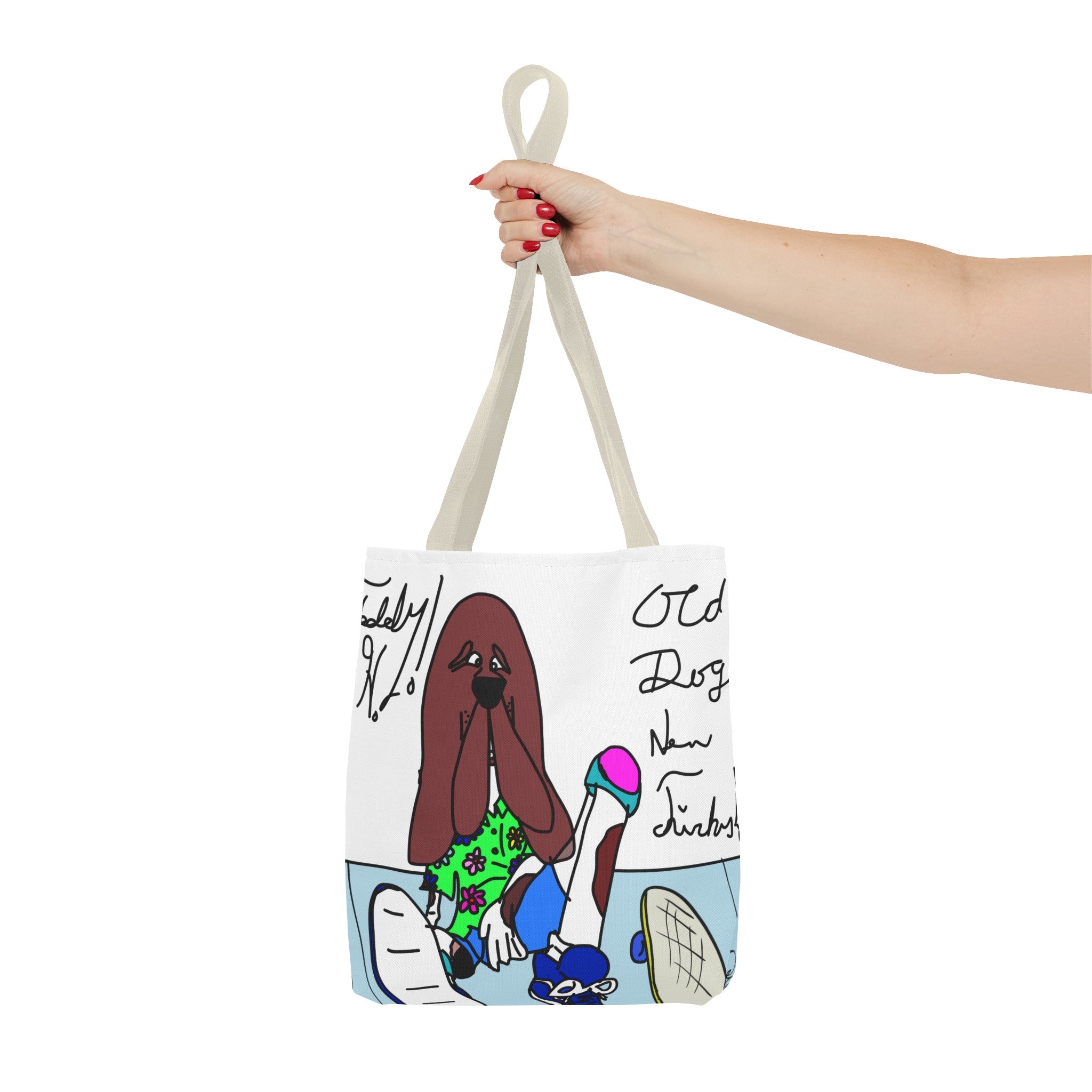 Old Dogs New Tricks - Teddy H Tote Bag (AOP)