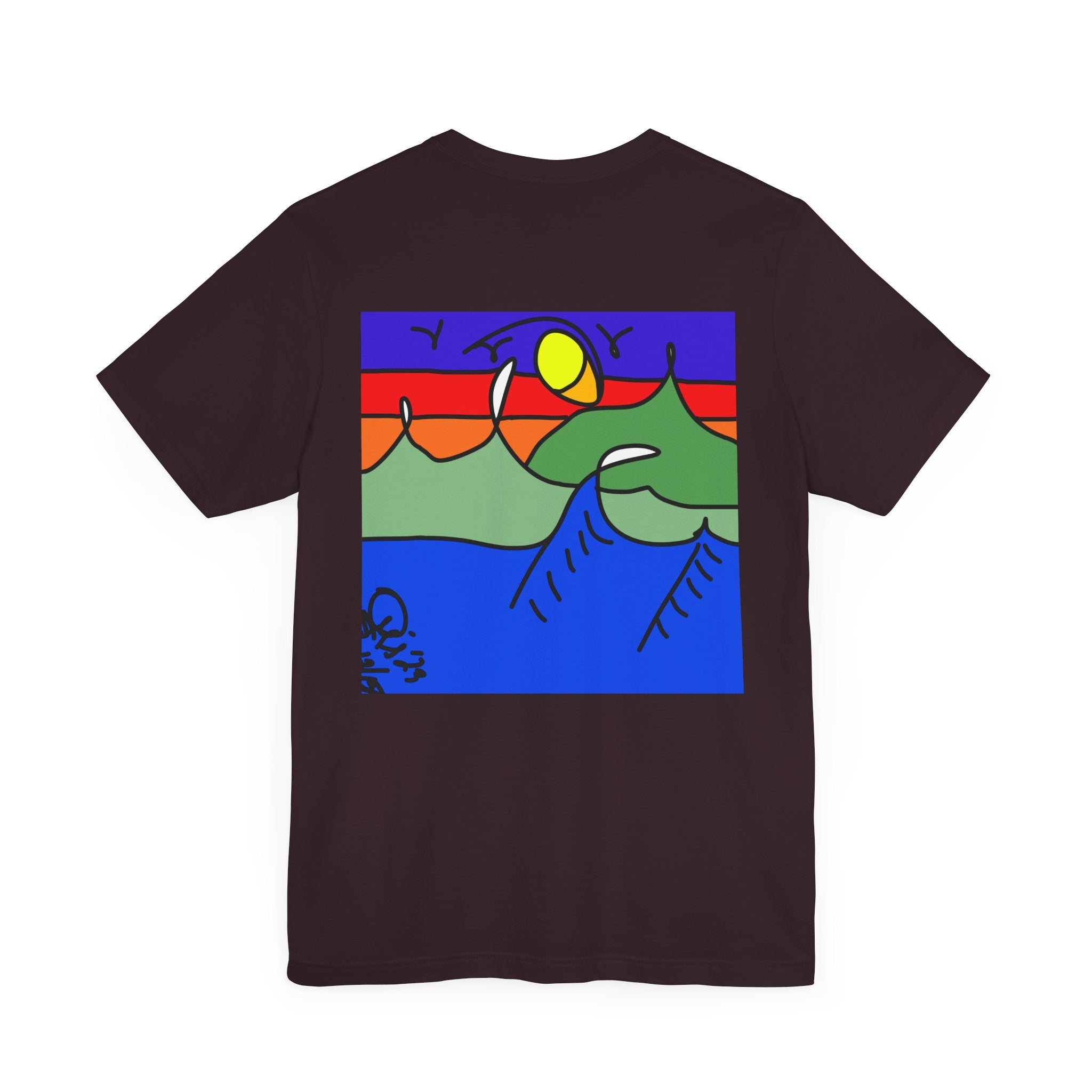 Snowy Peaks - Unisex Jersey Short Sleeve Tee