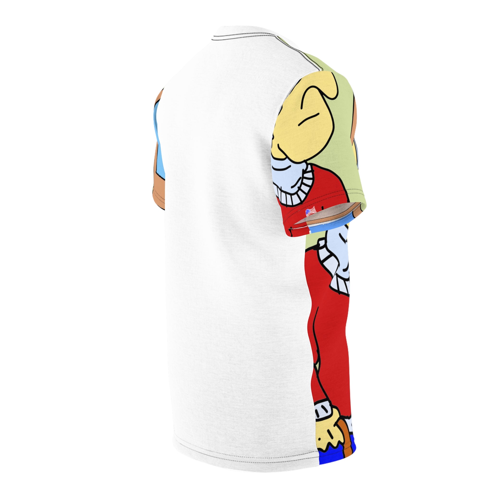 Time Traveling Bookstore George Unisex Cut & Sew Tee (AOP)