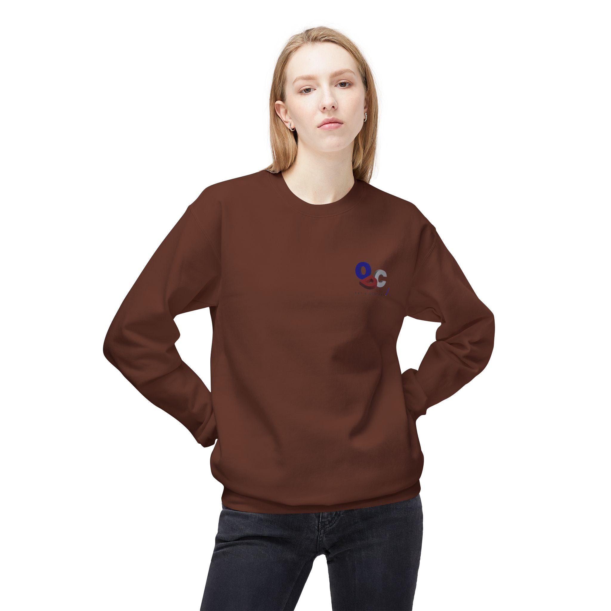 Snowy Peaks - Unisex Midweight Softstyle Fleece Crewneck Sweatshirt