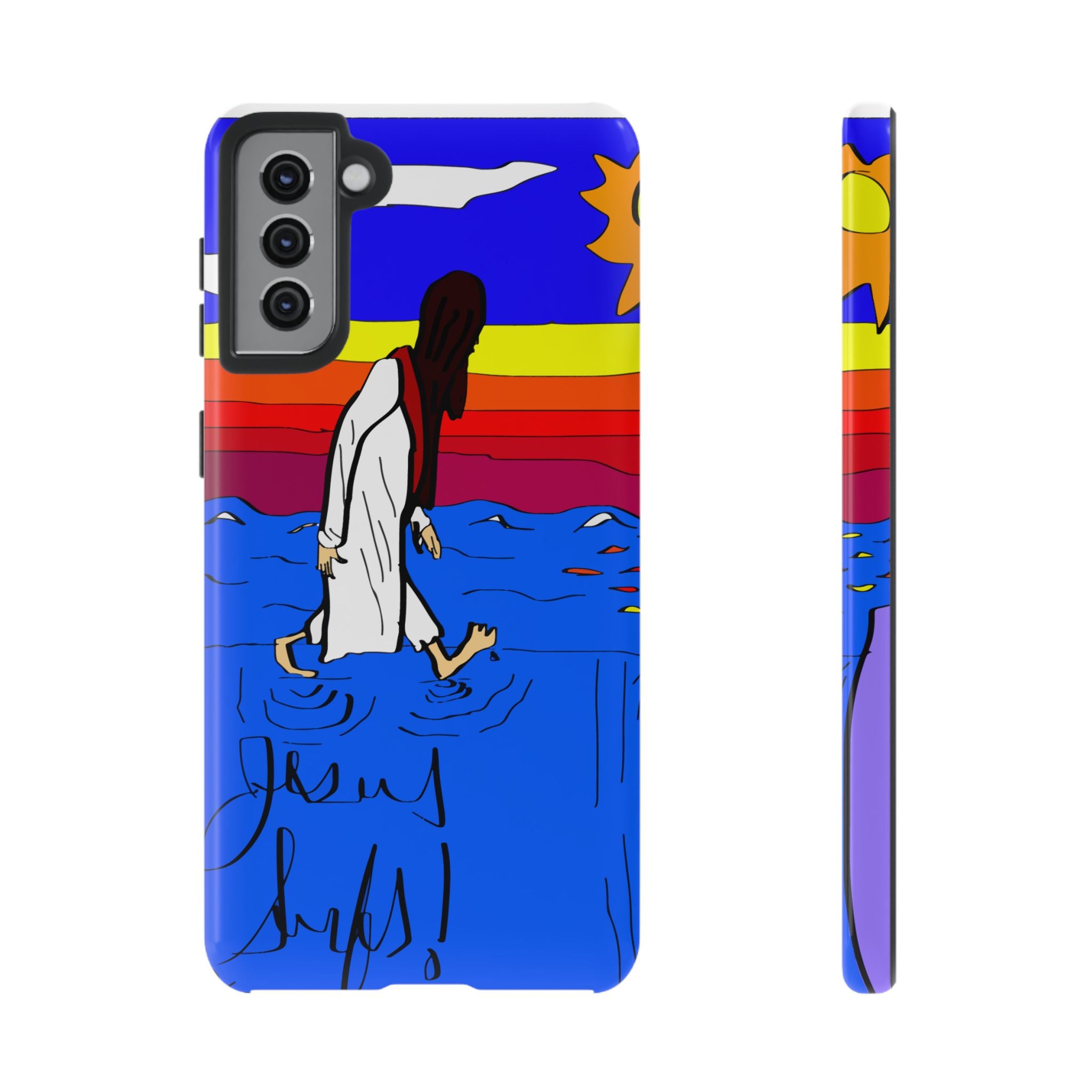 Jesus Surfs “Walks On Water” Tough Cases