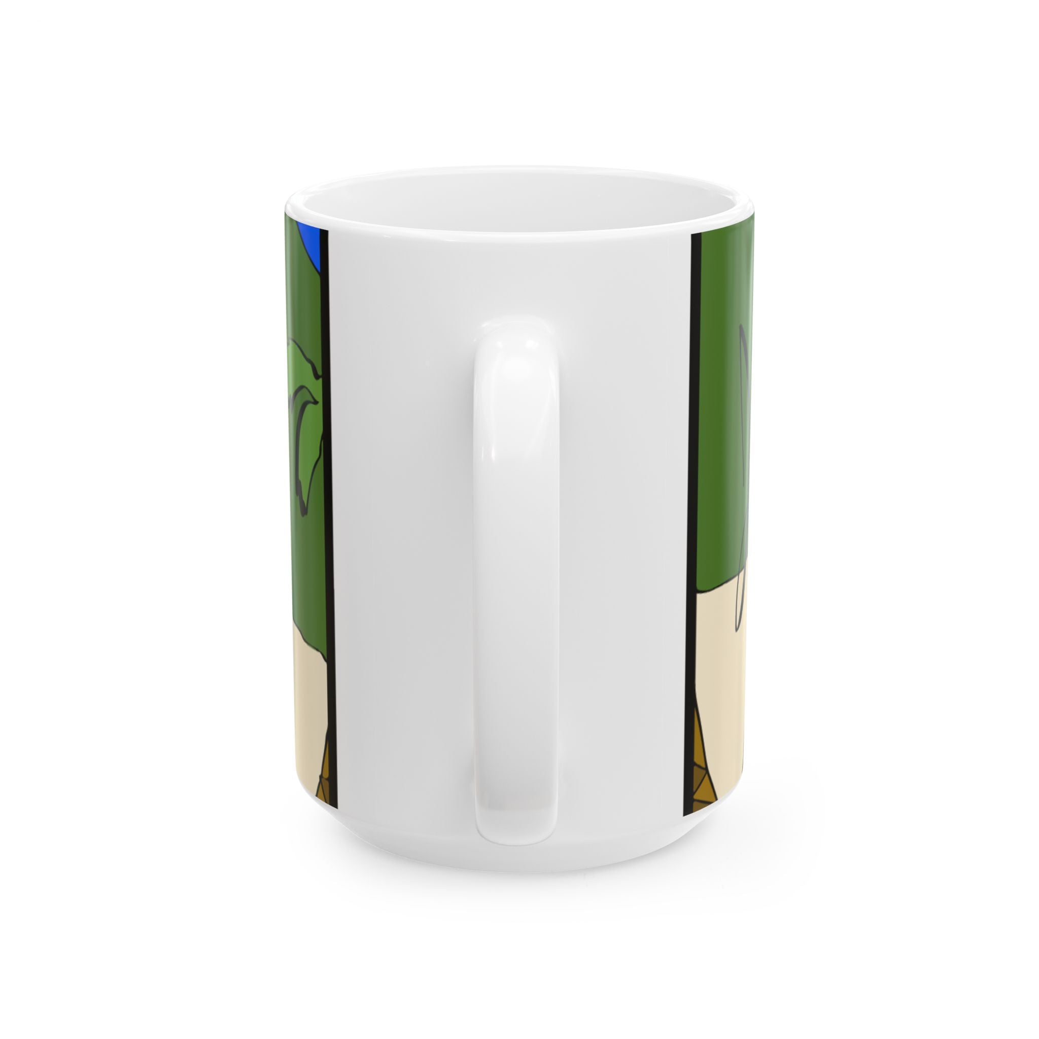 Jesus Surfs - Wave Check - Ceramic Mug, (11oz, 15oz)