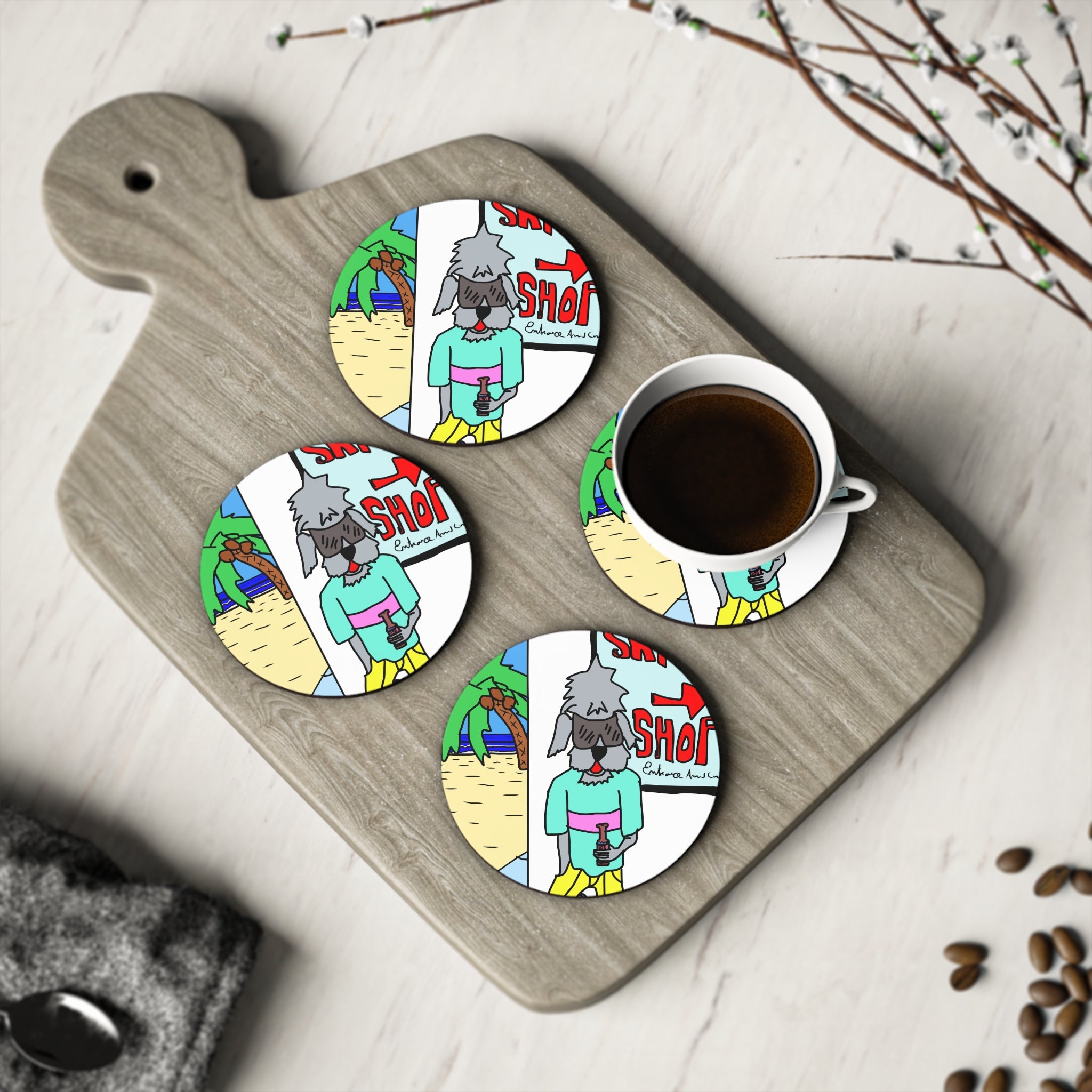 Old Dogs New Tricks - Rufus Coasters