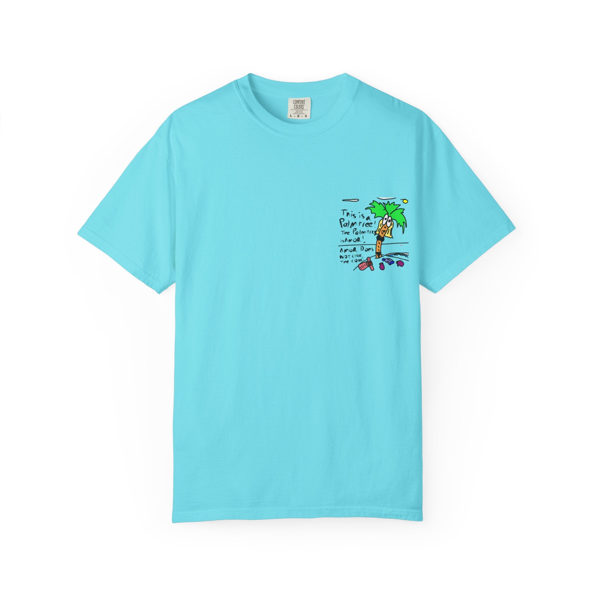 Amor the Palm Tree - Unisex Garment-Dyed T-shirt
