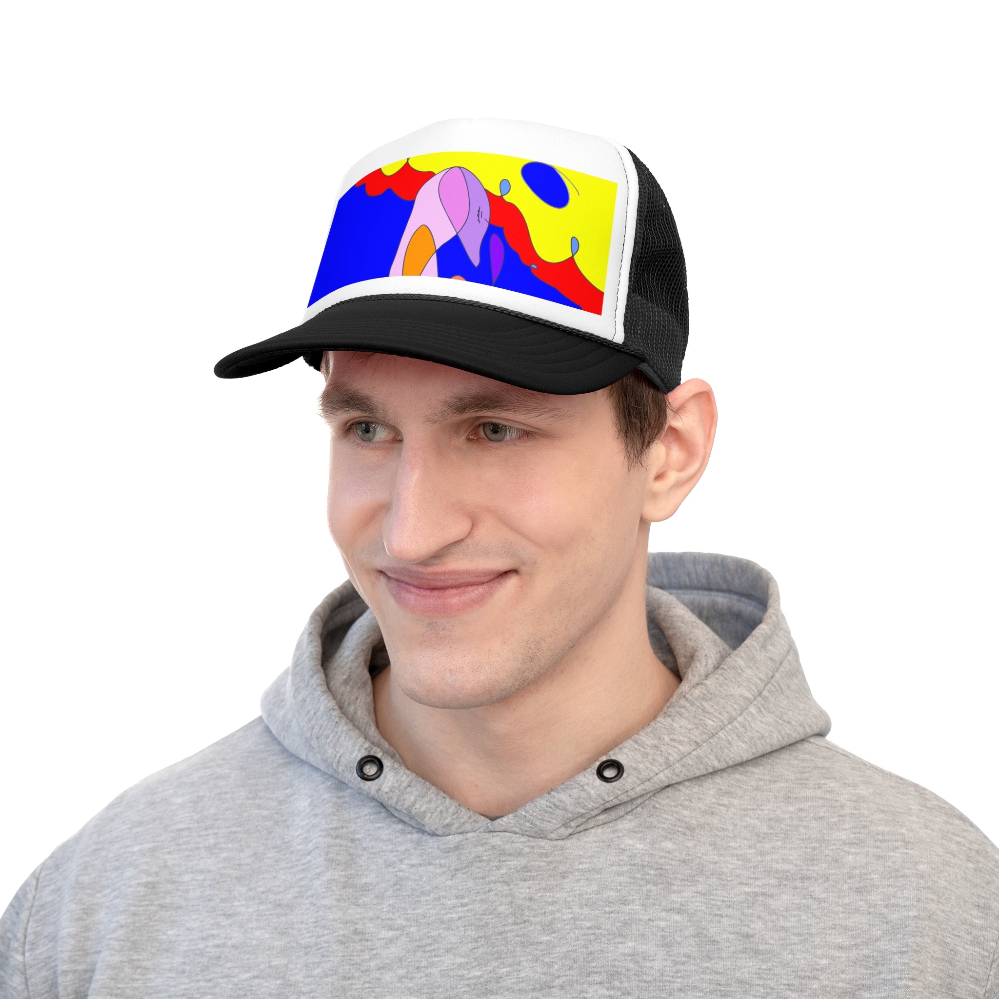 Pink Swan Trucker Caps