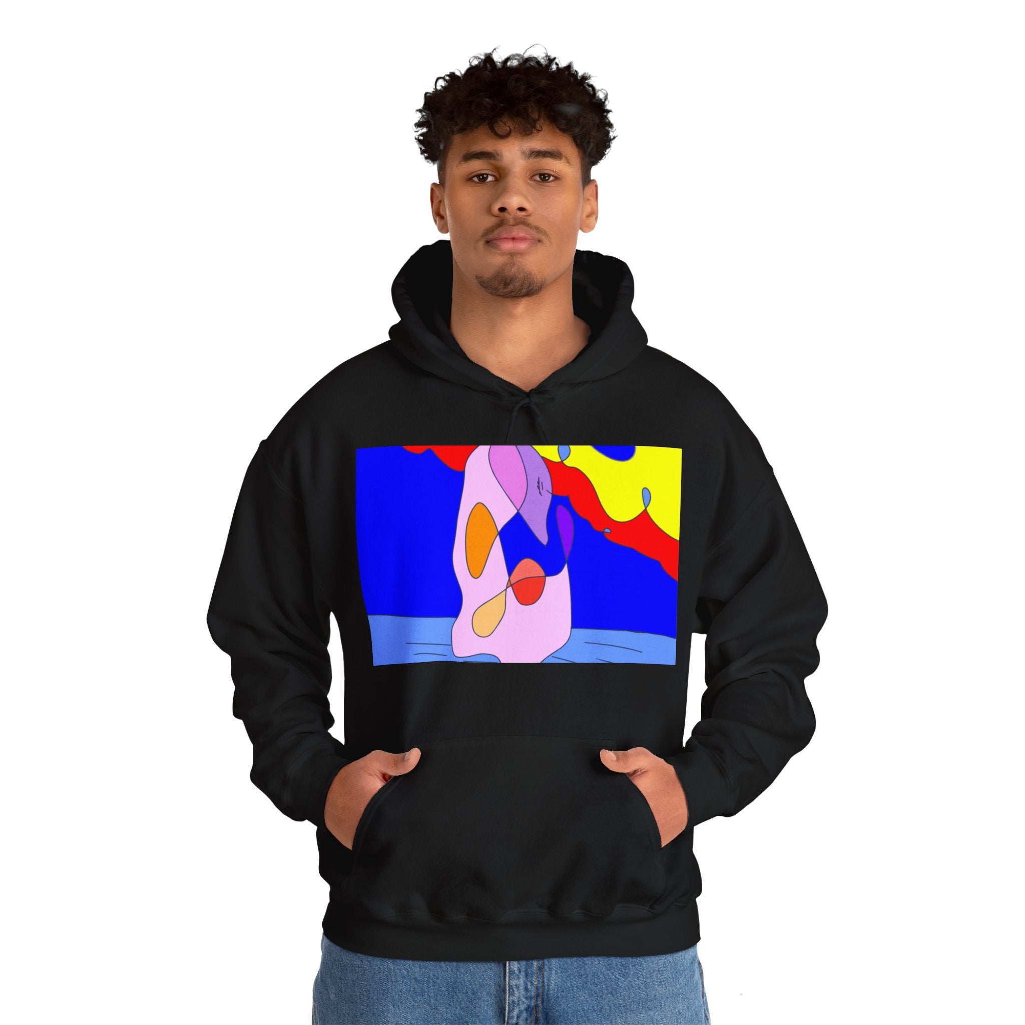 Pink Swan Unisex Heavy Blend™ Hooded Sweatshirt