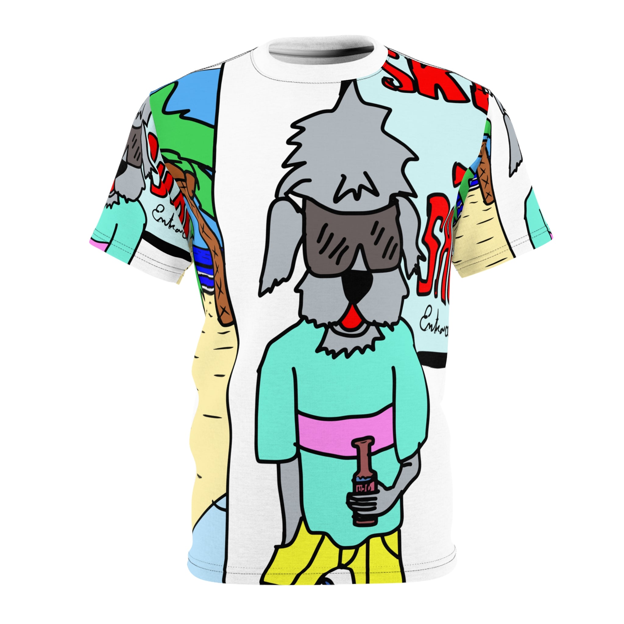 Old Dogs New Tricks - Rufus Unisex Cut & Sew Tee (AOP)