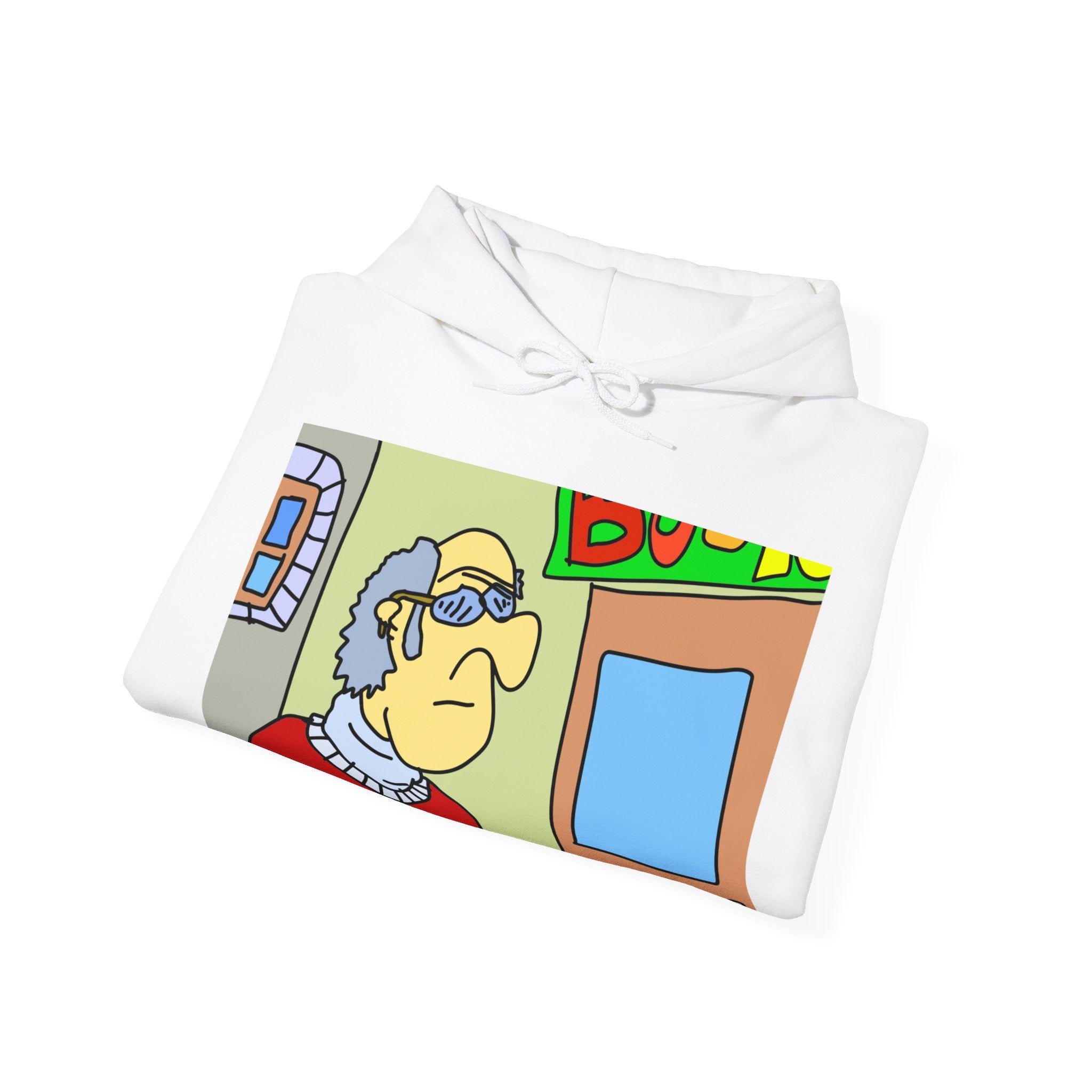 Time Traveling Bookstore George Unisex Heavy Blend™ Hooded Sweatshirt