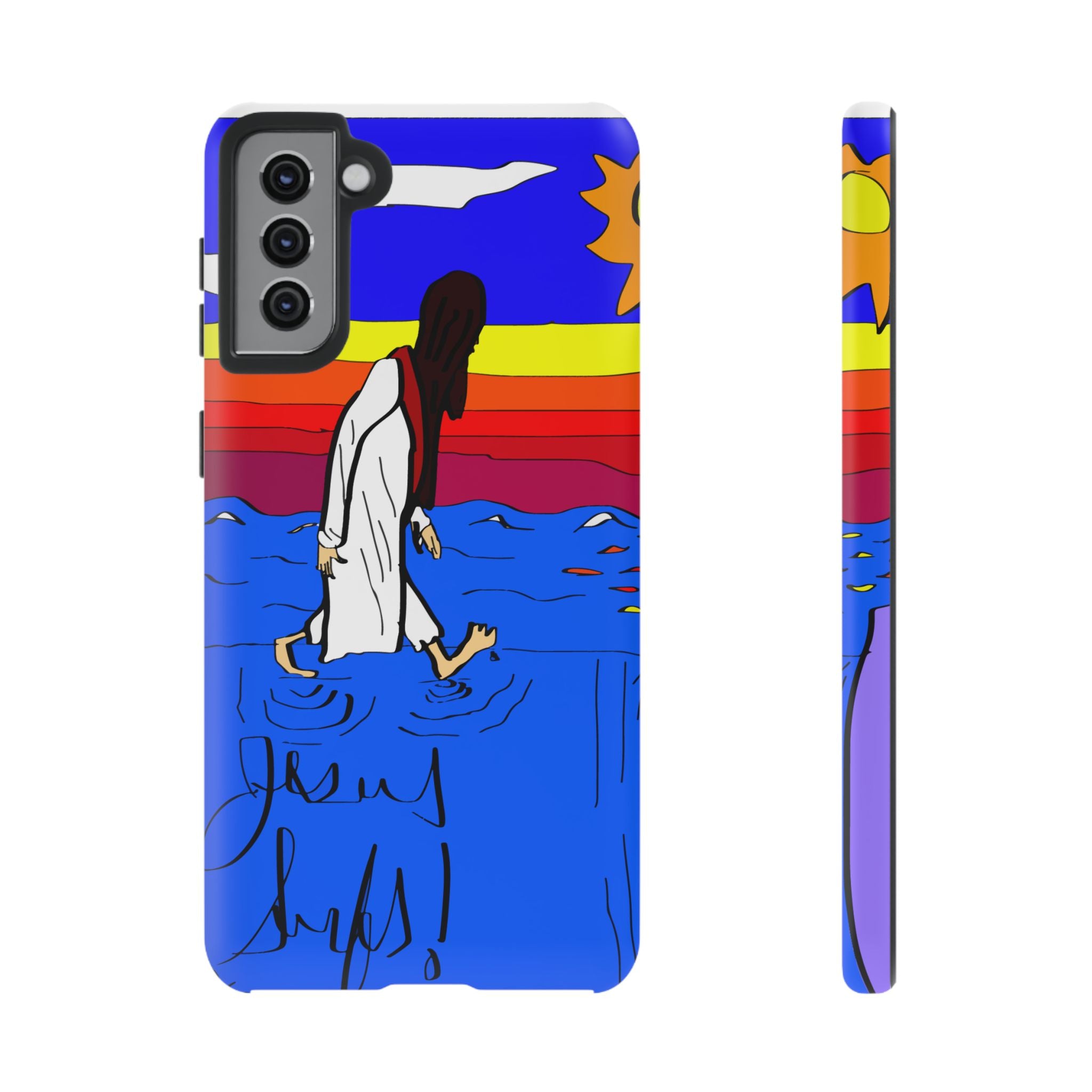 Jesus Surfs “Walks On Water” Tough Cases
