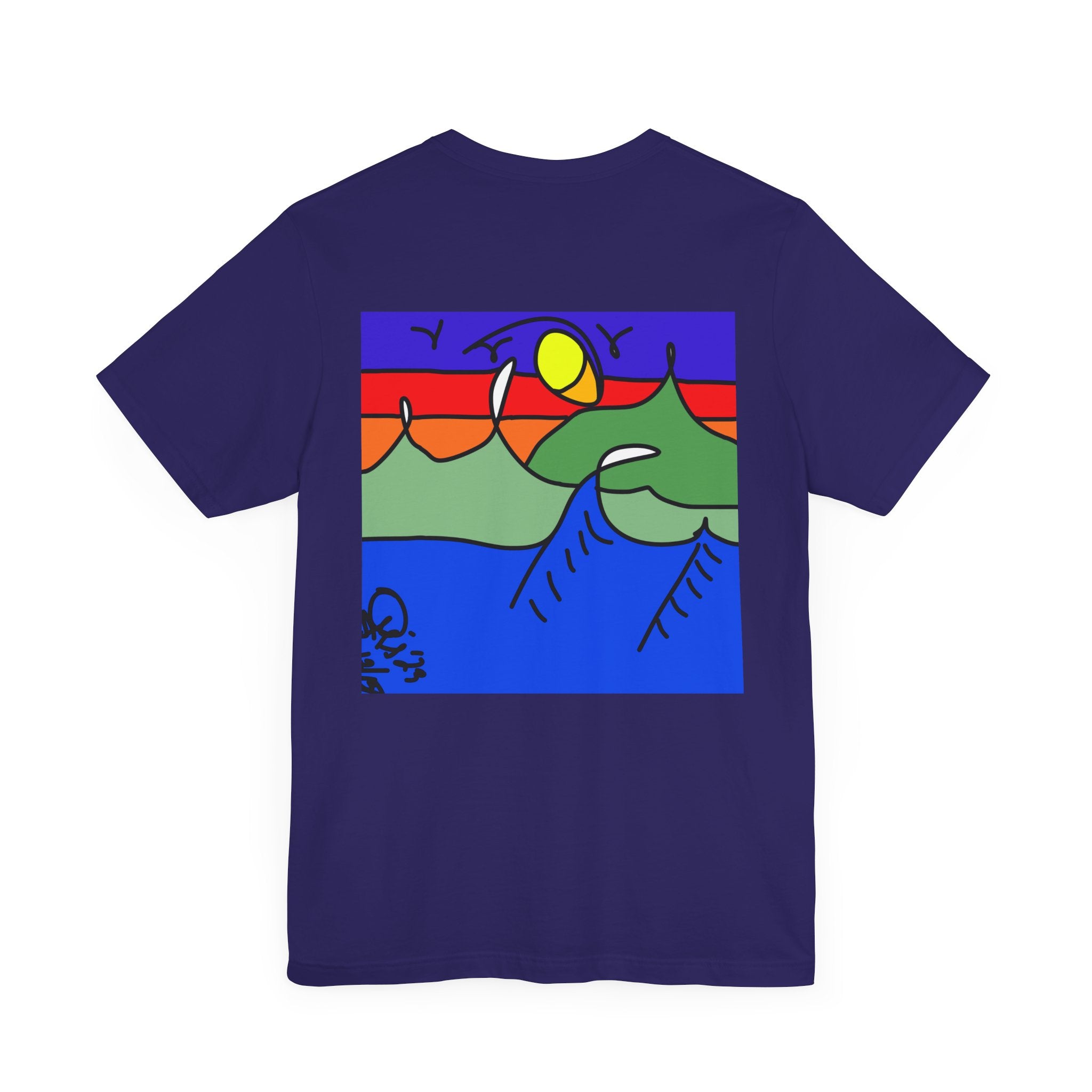 Snowy Peaks - Unisex Jersey Short Sleeve Tee