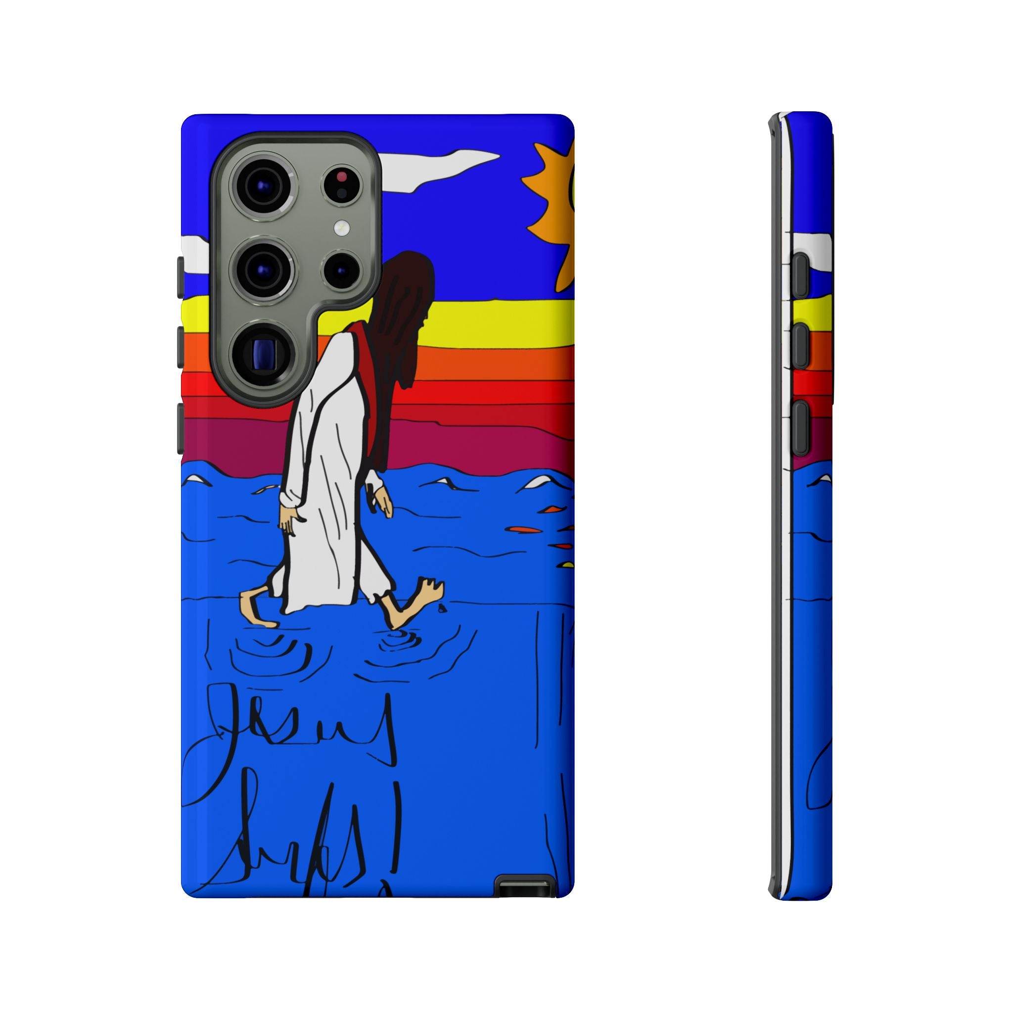 Jesus Surfs “Walks On Water” Tough Cases