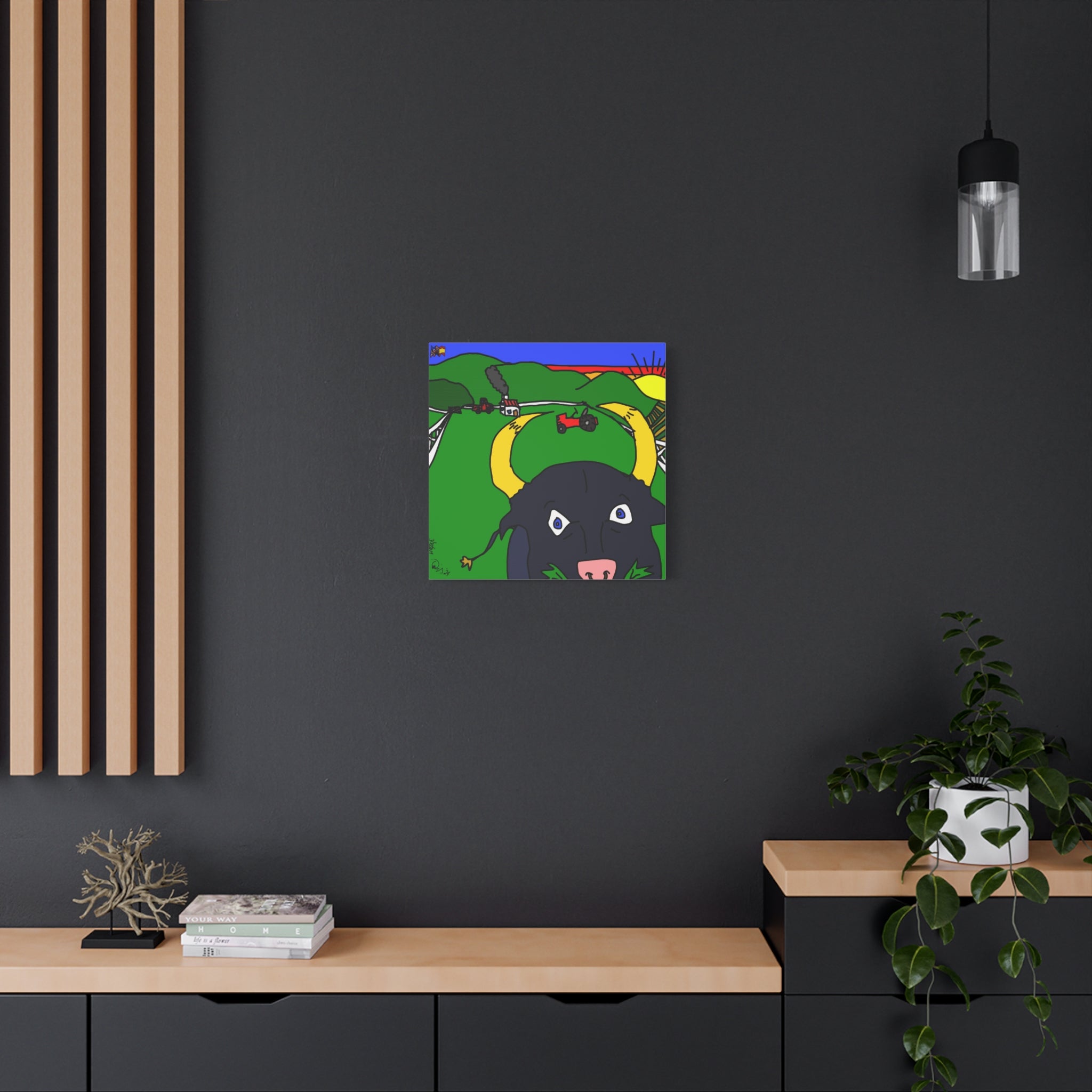 Hello Toro - Matte Canvas, Stretched, 1.25"