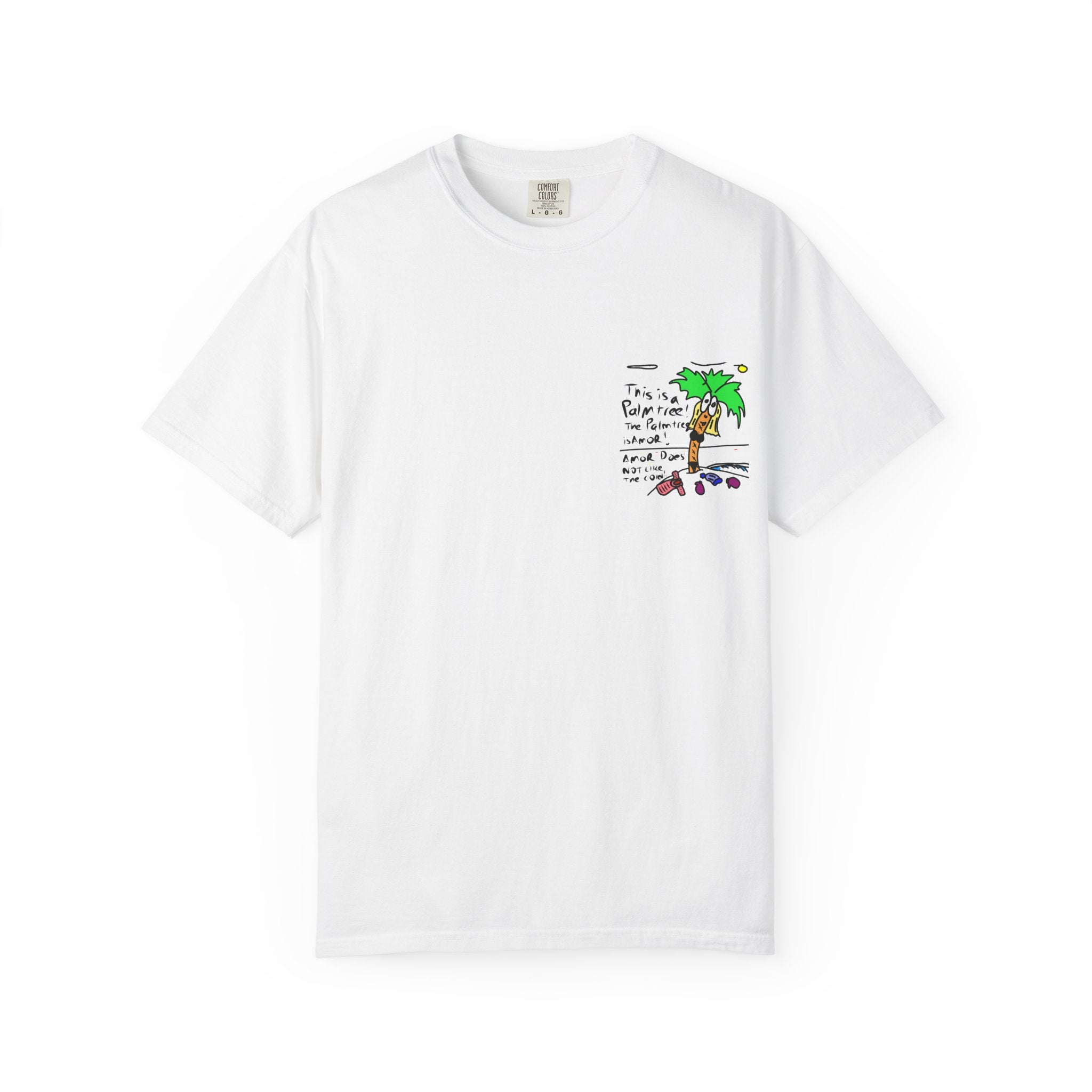 Amor the Palm Tree - Unisex Garment-Dyed T-shirt