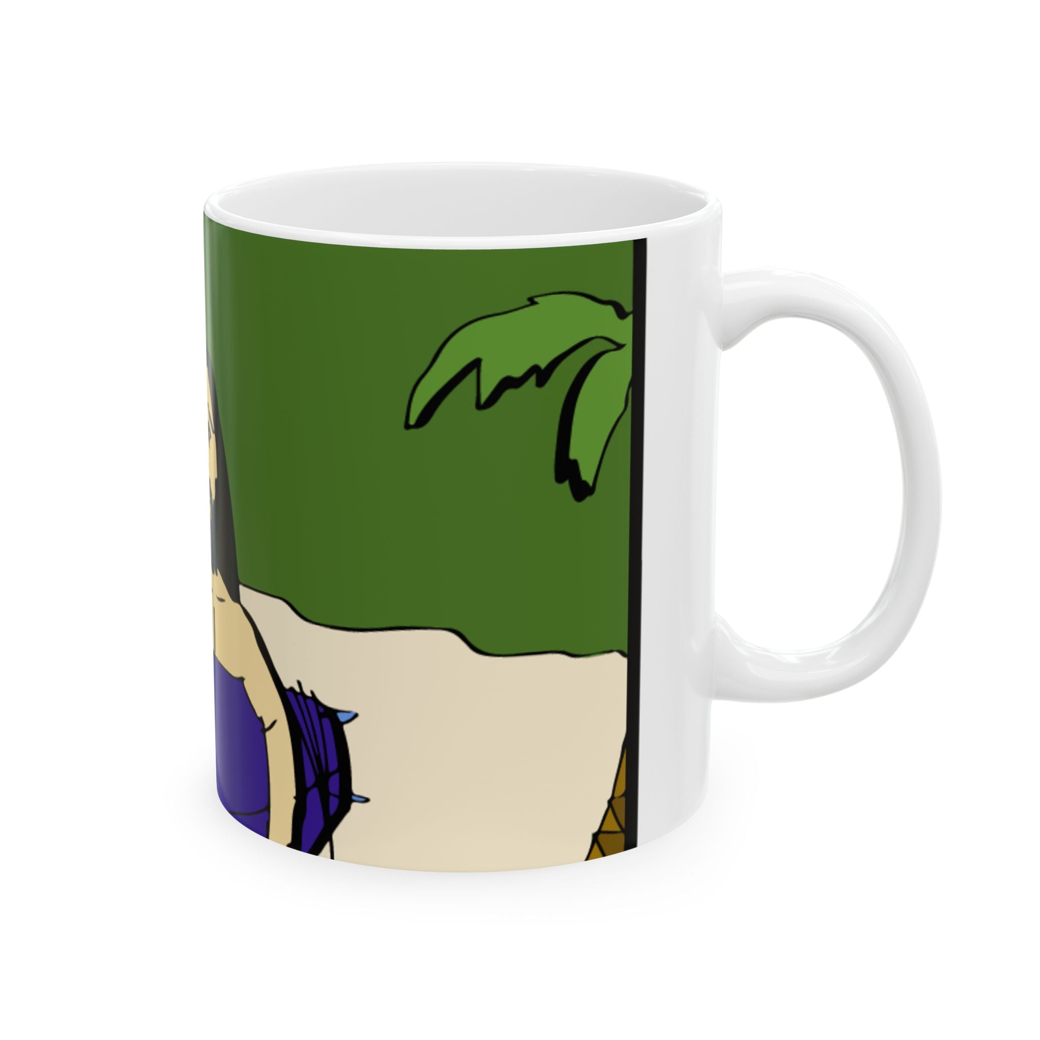 Jesus Surfs - Wave Check - Ceramic Mug, (11oz, 15oz)