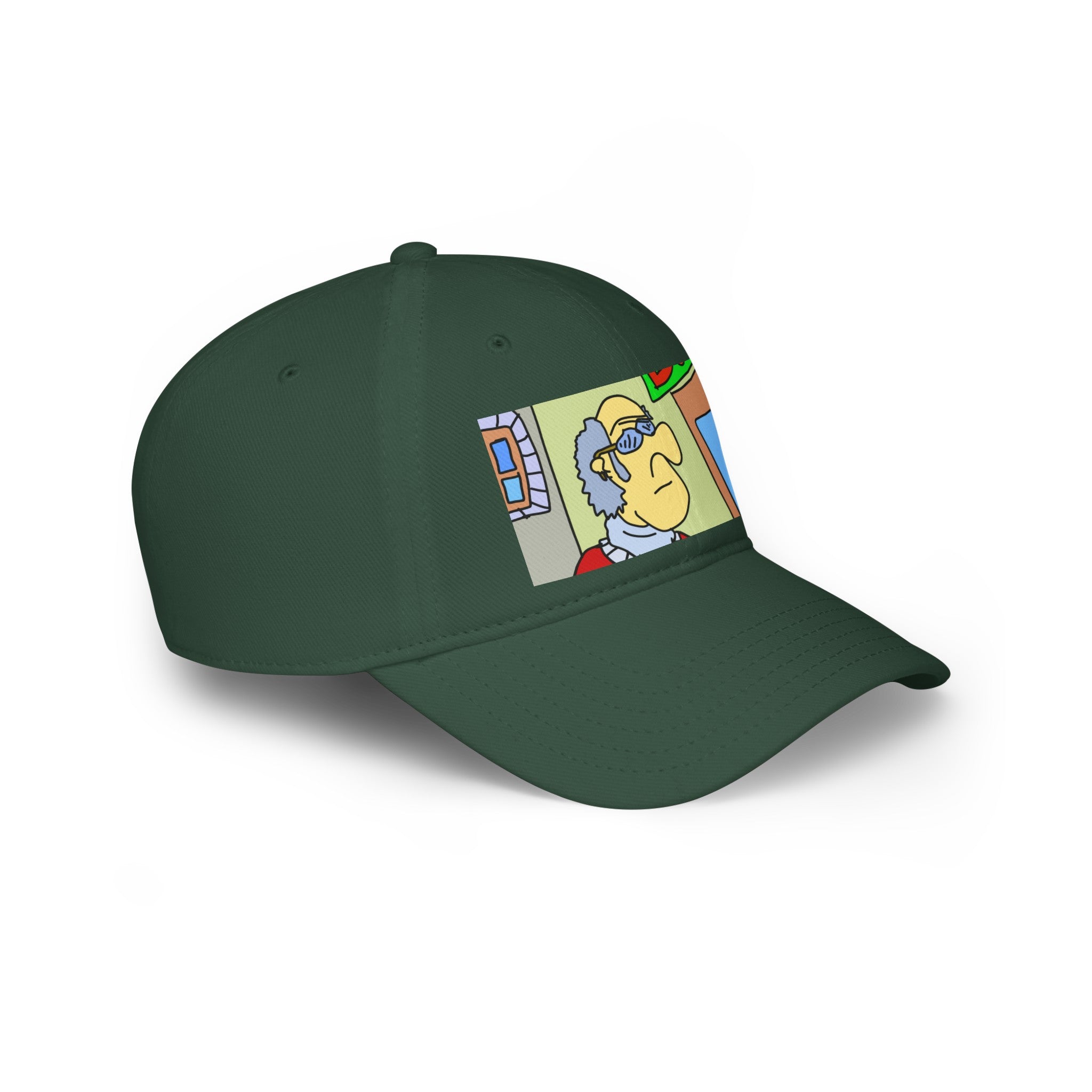 Time Traveling Bookstore George Low Profile Baseball Cap