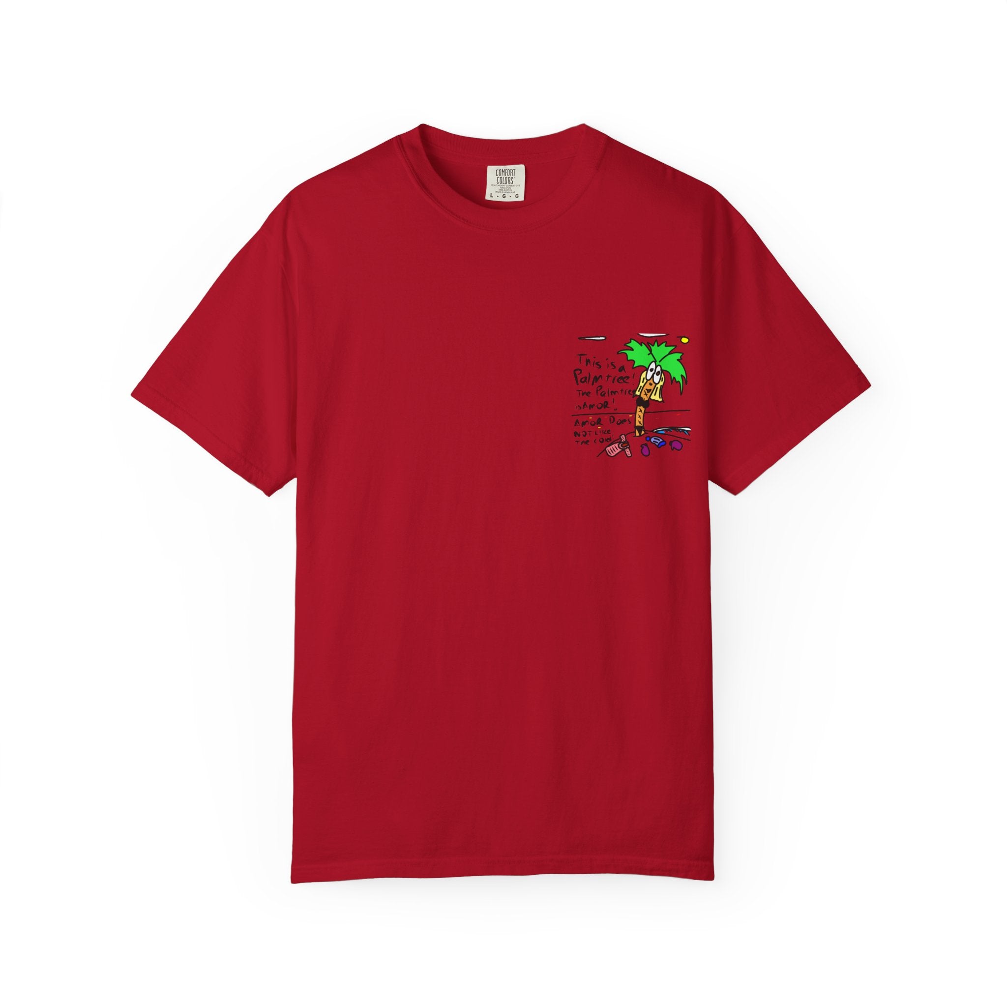 Amor the Palm Tree - Unisex Garment-Dyed T-shirt