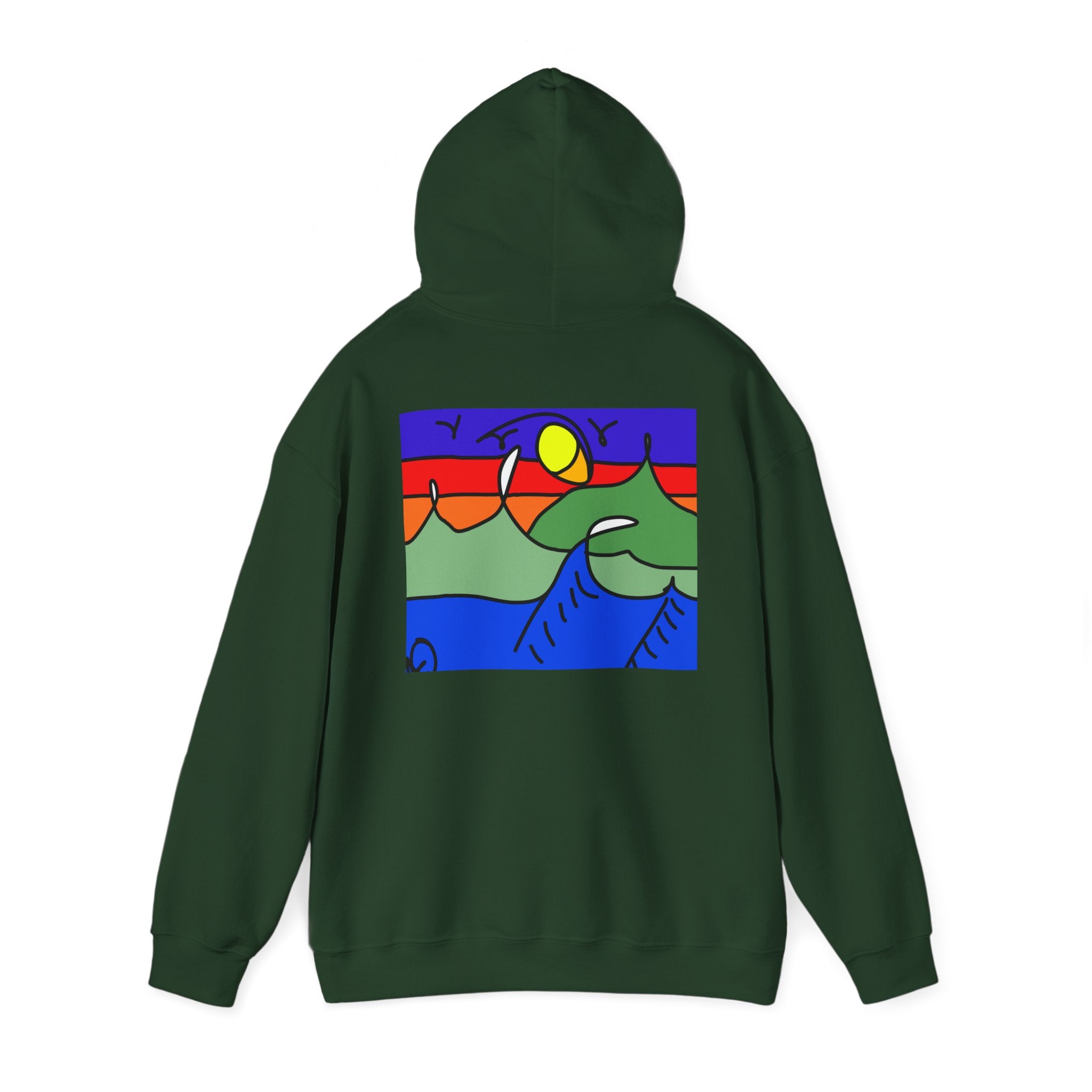 Snowy Peaks - Unisex Heavy Blend™ Hooded Sweatshirt
