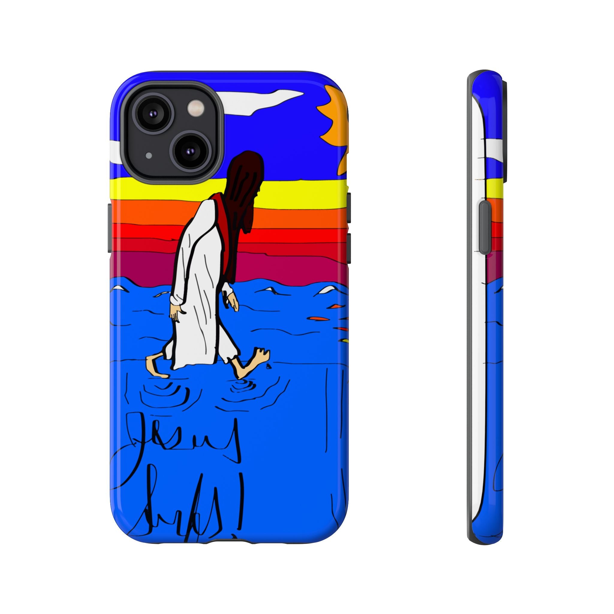 Jesus Surfs “Walks On Water” Tough Cases