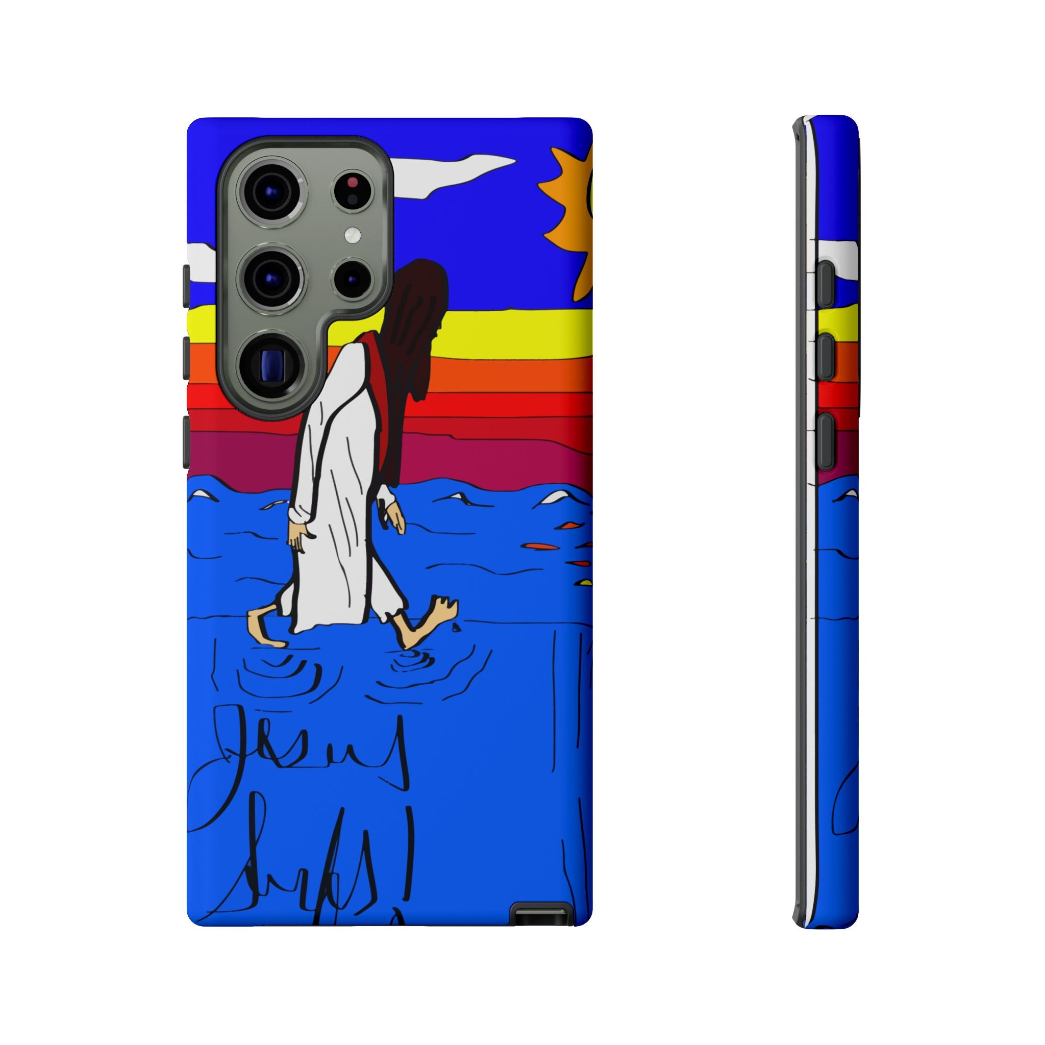 Jesus Surfs “Walks On Water” Tough Cases