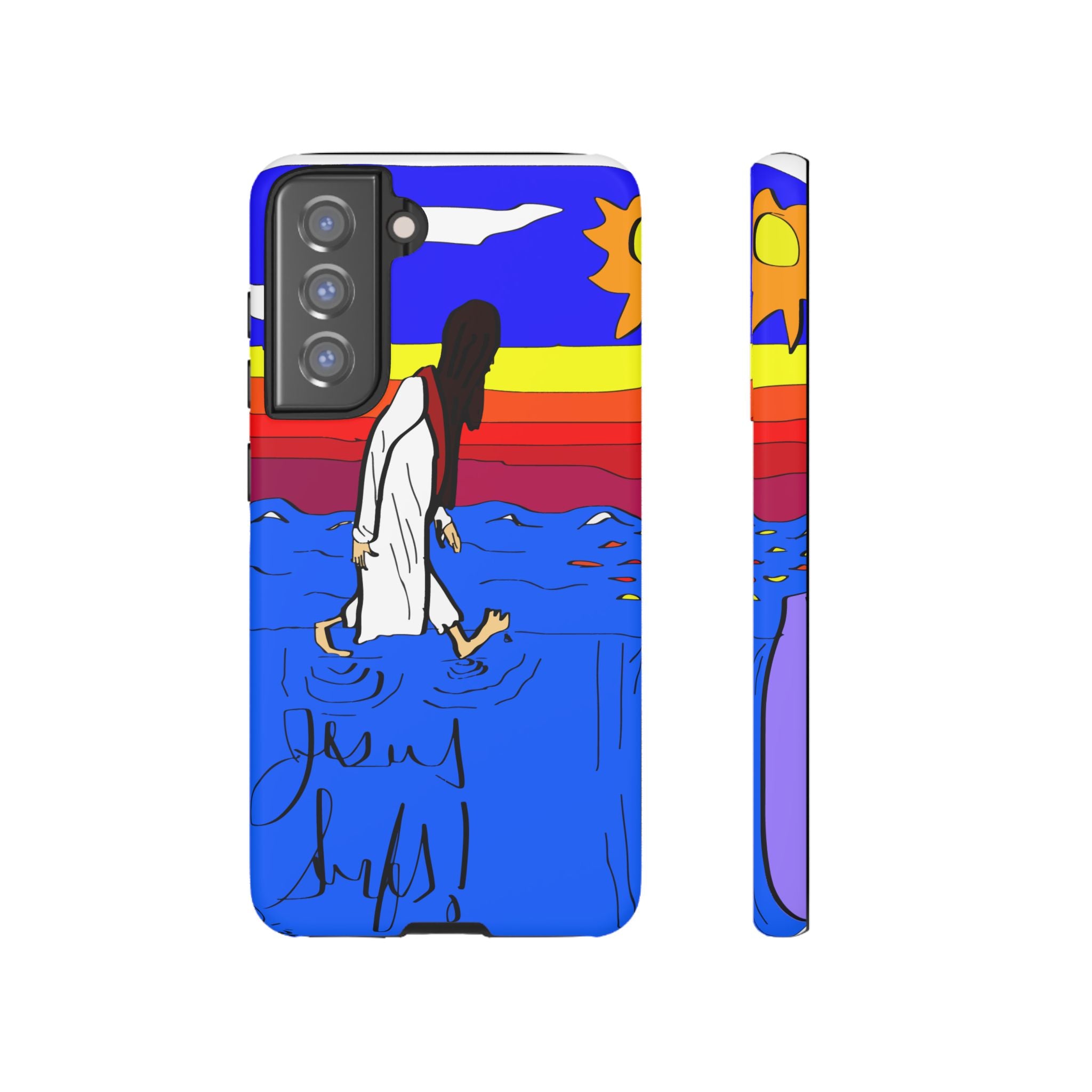 Jesus Surfs “Walks On Water” Tough Cases