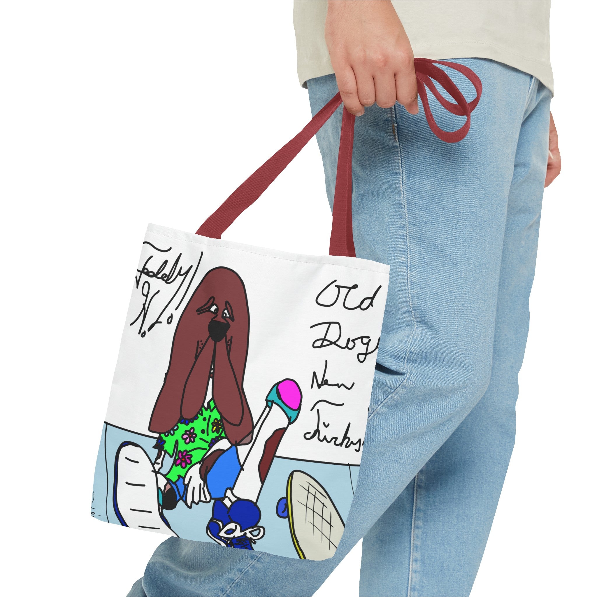 Old Dogs New Tricks - Teddy H Tote Bag (AOP)