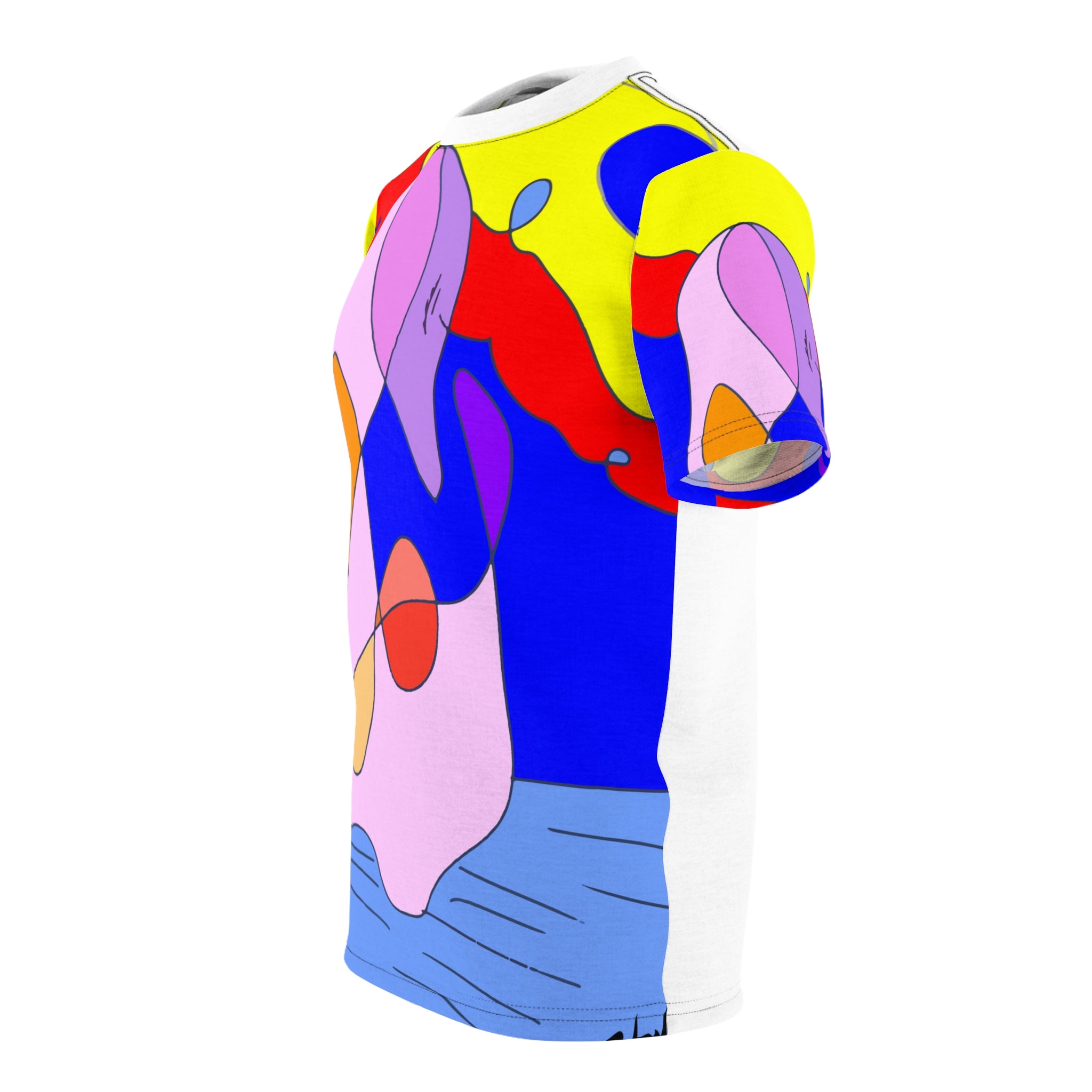 Pink Swan Unisex Cut & Sew Tee (AOP)