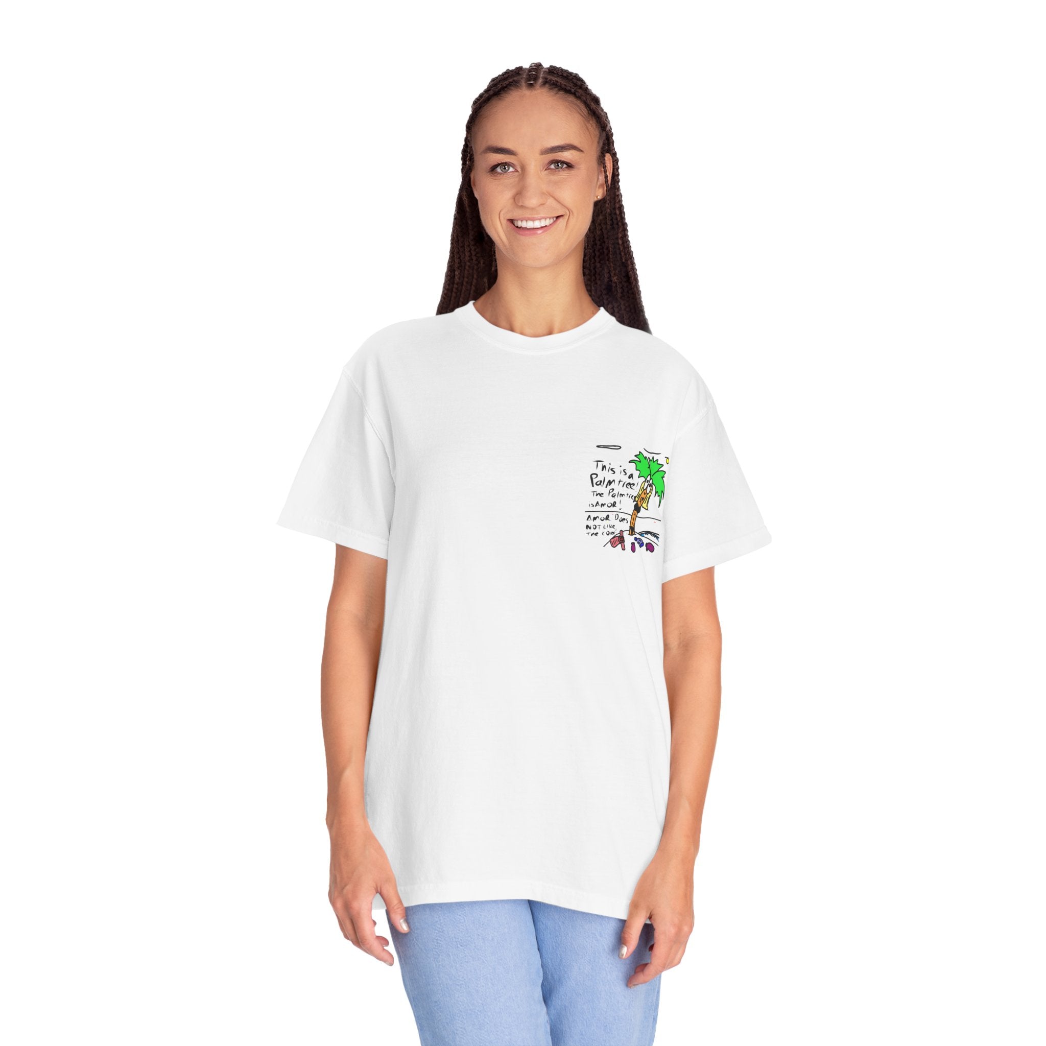 Amor the Palm Tree - Unisex Garment-Dyed T-shirt