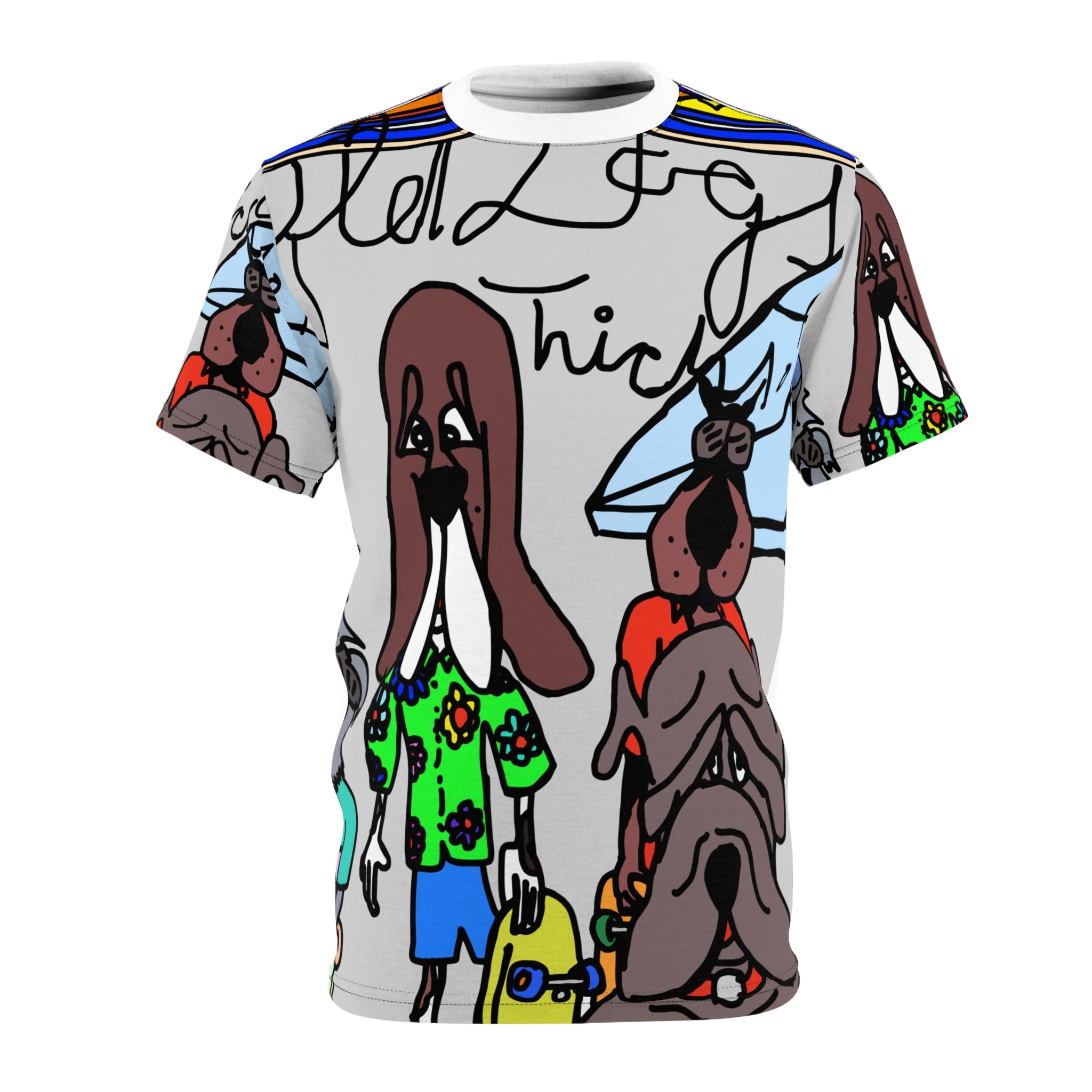 Old Dogs New Tricks Unisex Cut & Sew Tee (AOP)