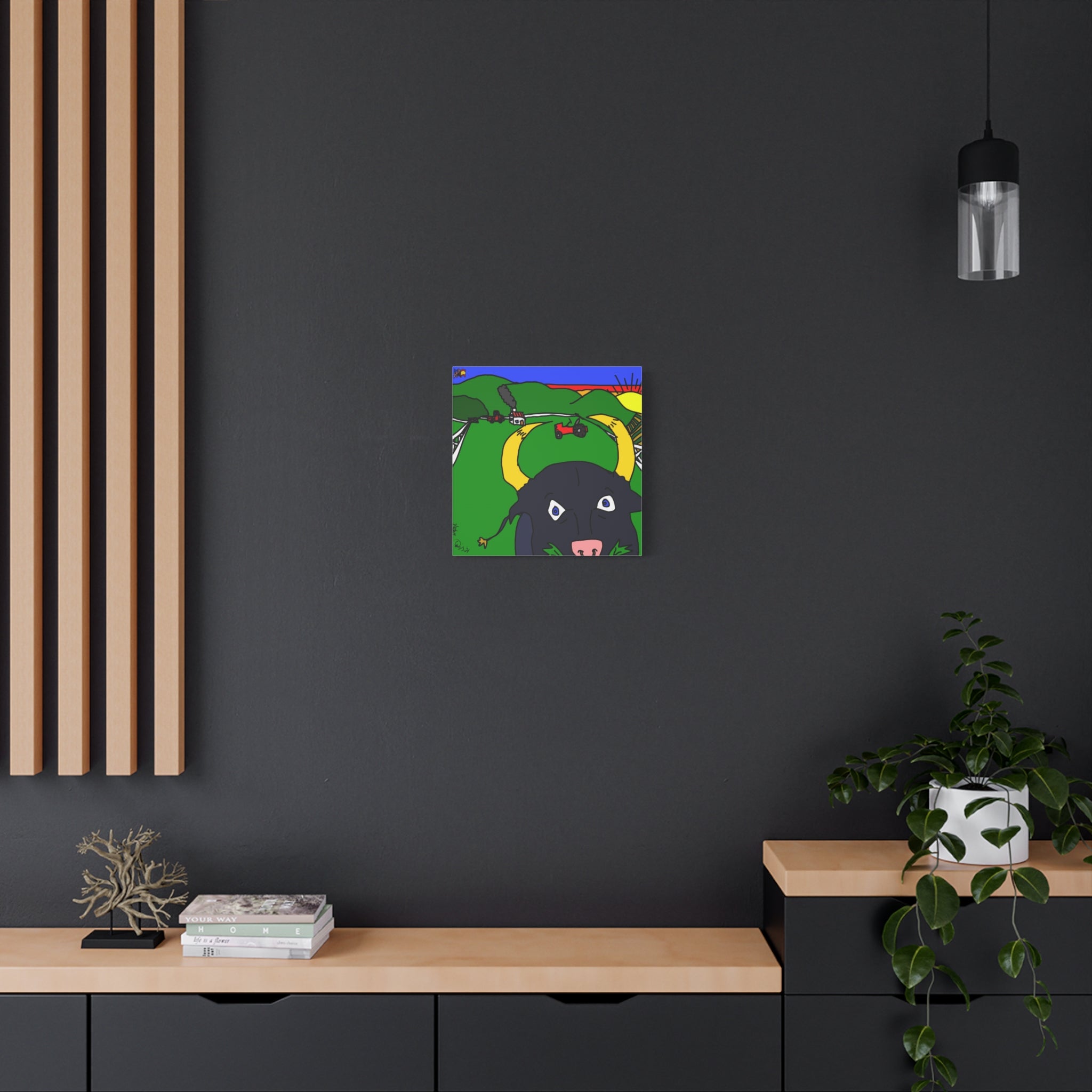 Hello Toro - Matte Canvas, Stretched, 1.25"
