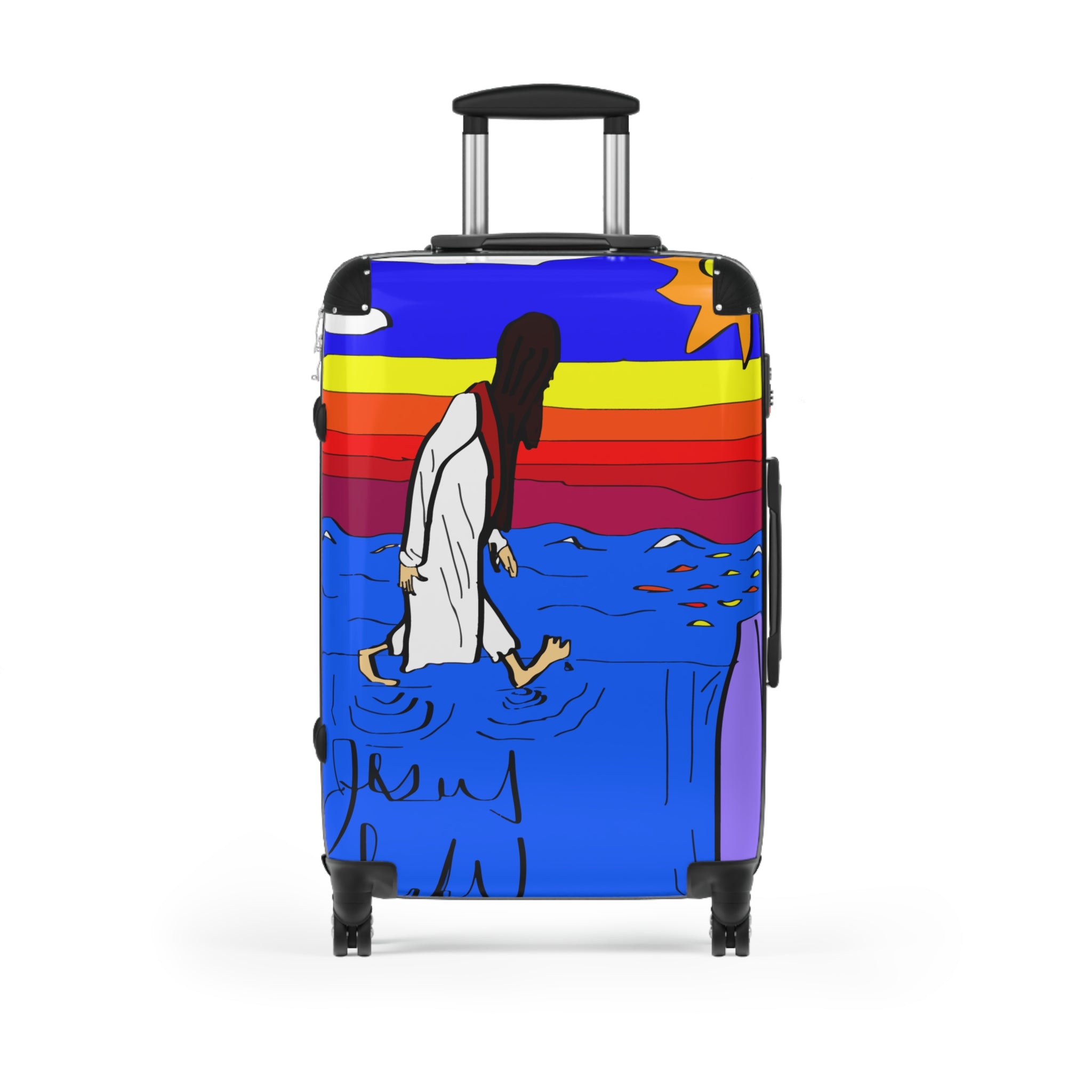 Jesus Surfs “Walks On Water” Suitcase