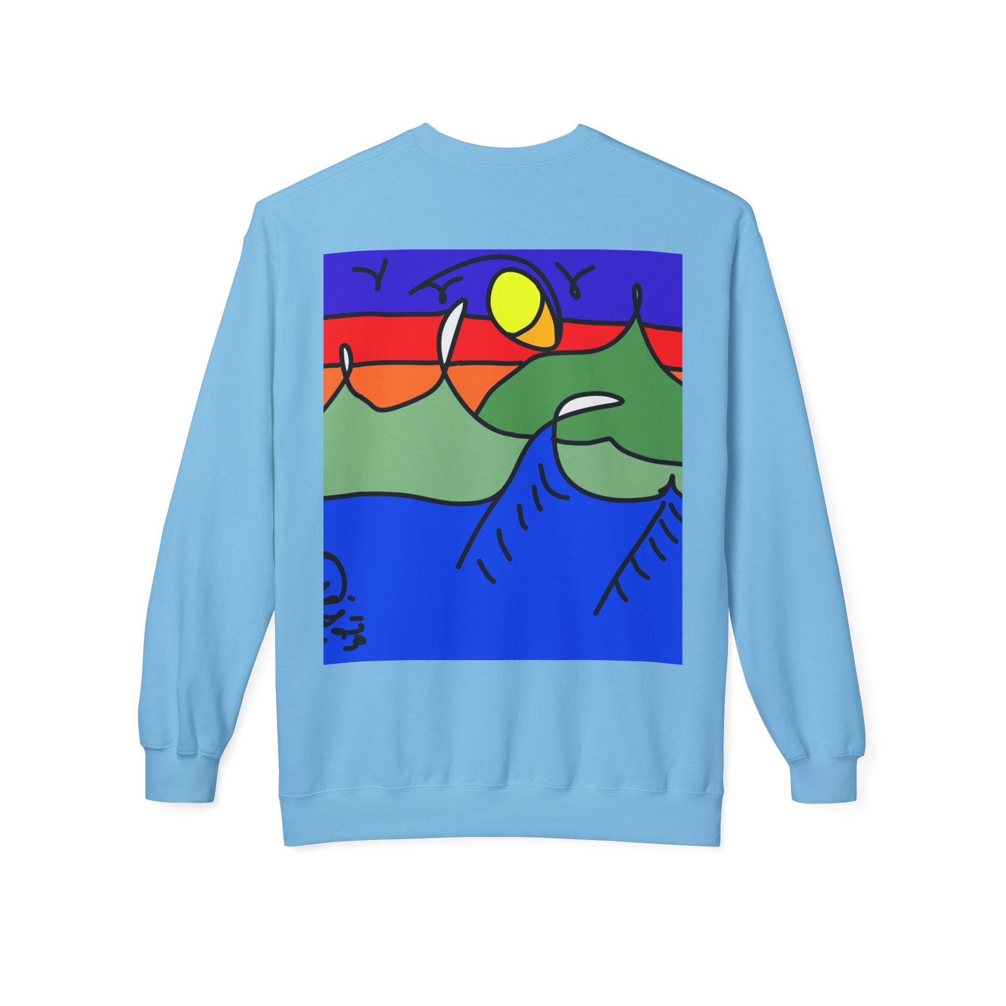 Snowy Peaks - Unisex Midweight Softstyle Fleece Crewneck Sweatshirt