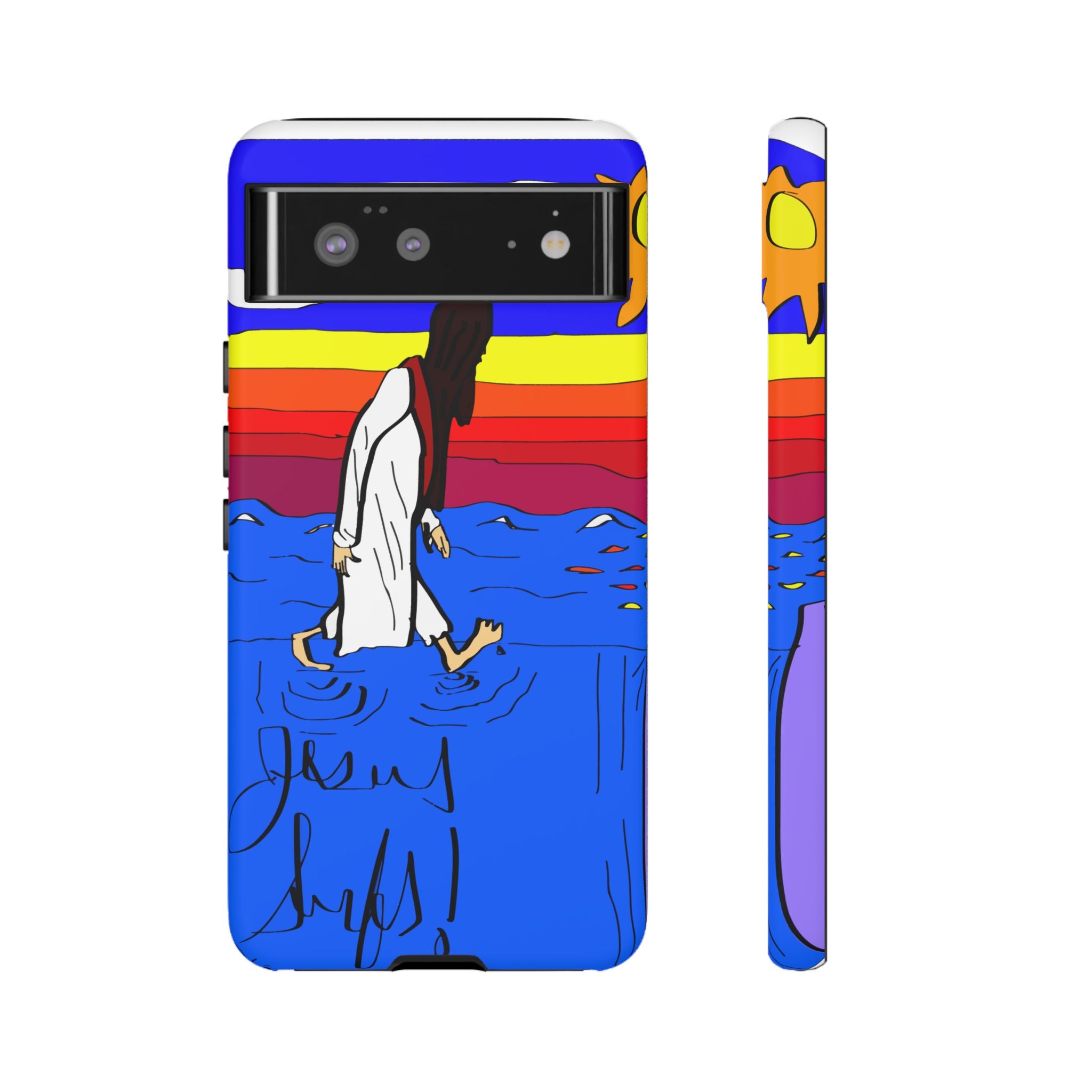 Jesus Surfs “Walks On Water” Tough Cases