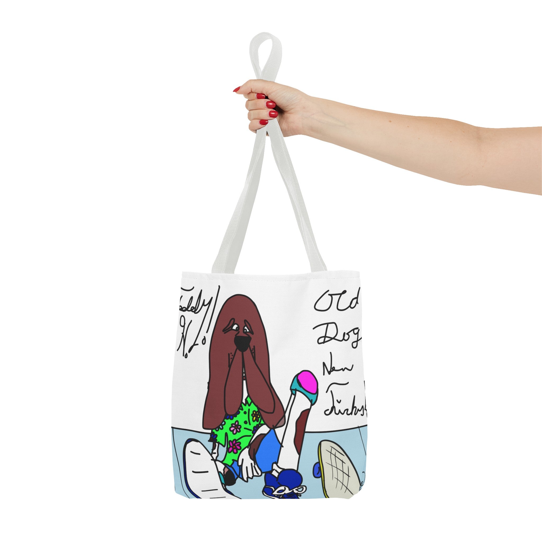 Old Dogs New Tricks - Teddy H Tote Bag (AOP)