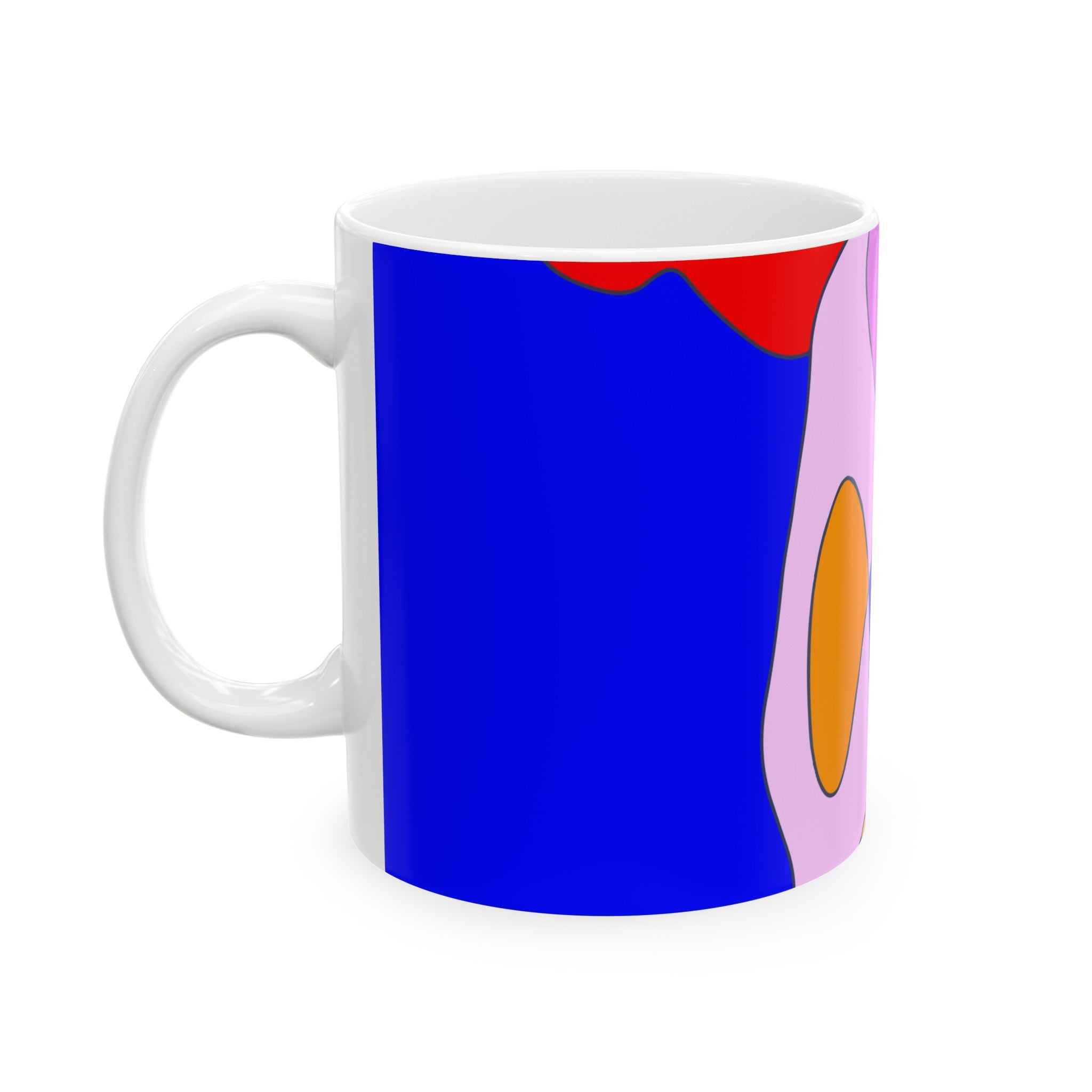 Pink Swan Ceramic Mug, (11oz, 15oz)