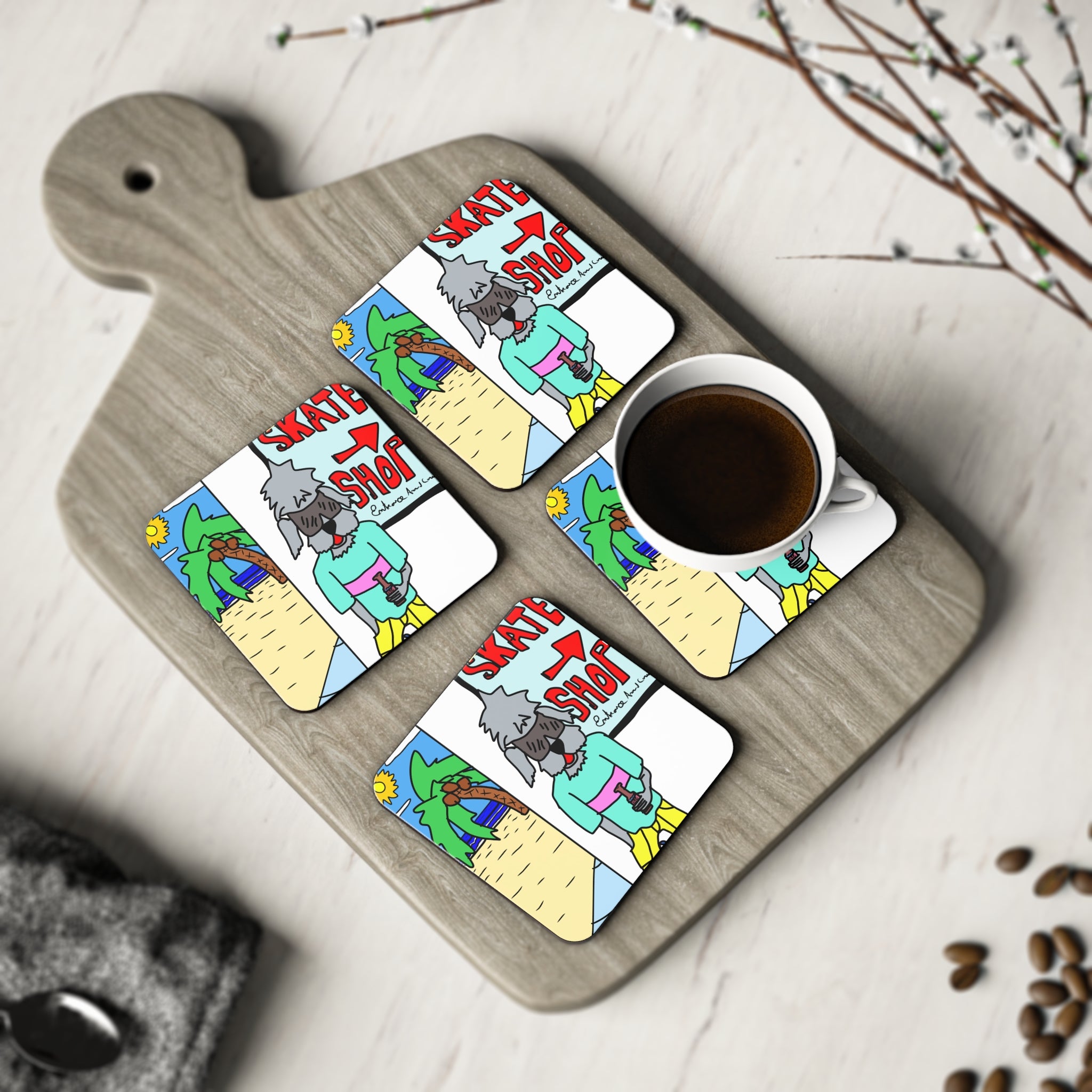 Old Dogs New Tricks - Rufus Coasters