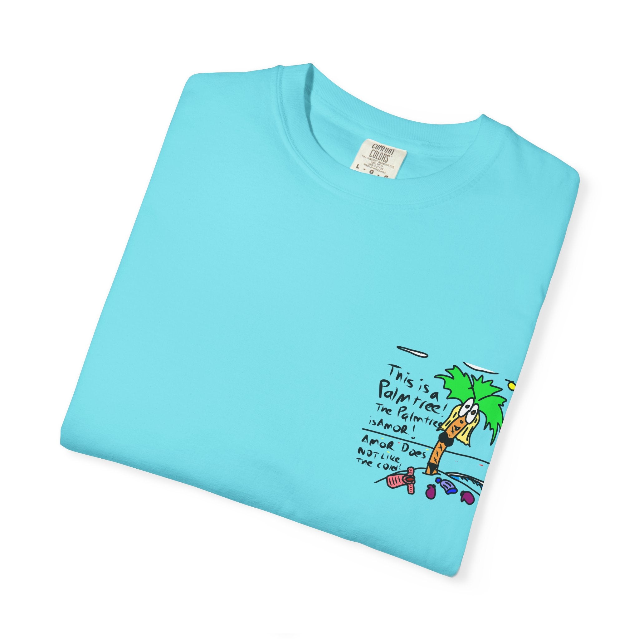 Amor the Palm Tree - Unisex Garment-Dyed T-shirt