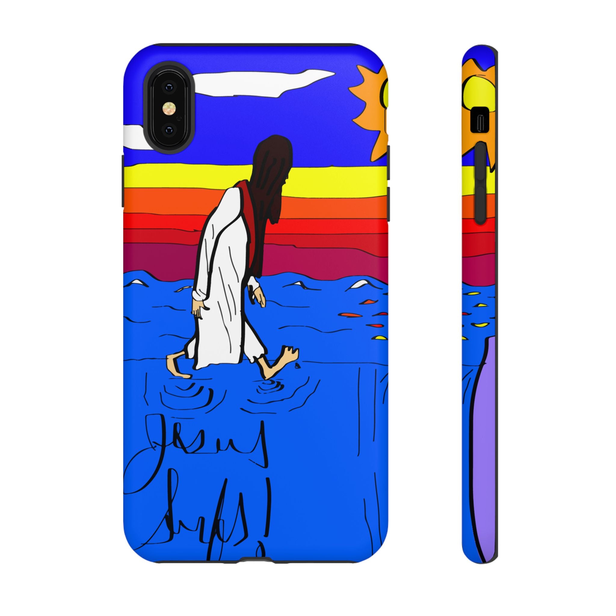 Jesus Surfs “Walks On Water” Tough Cases