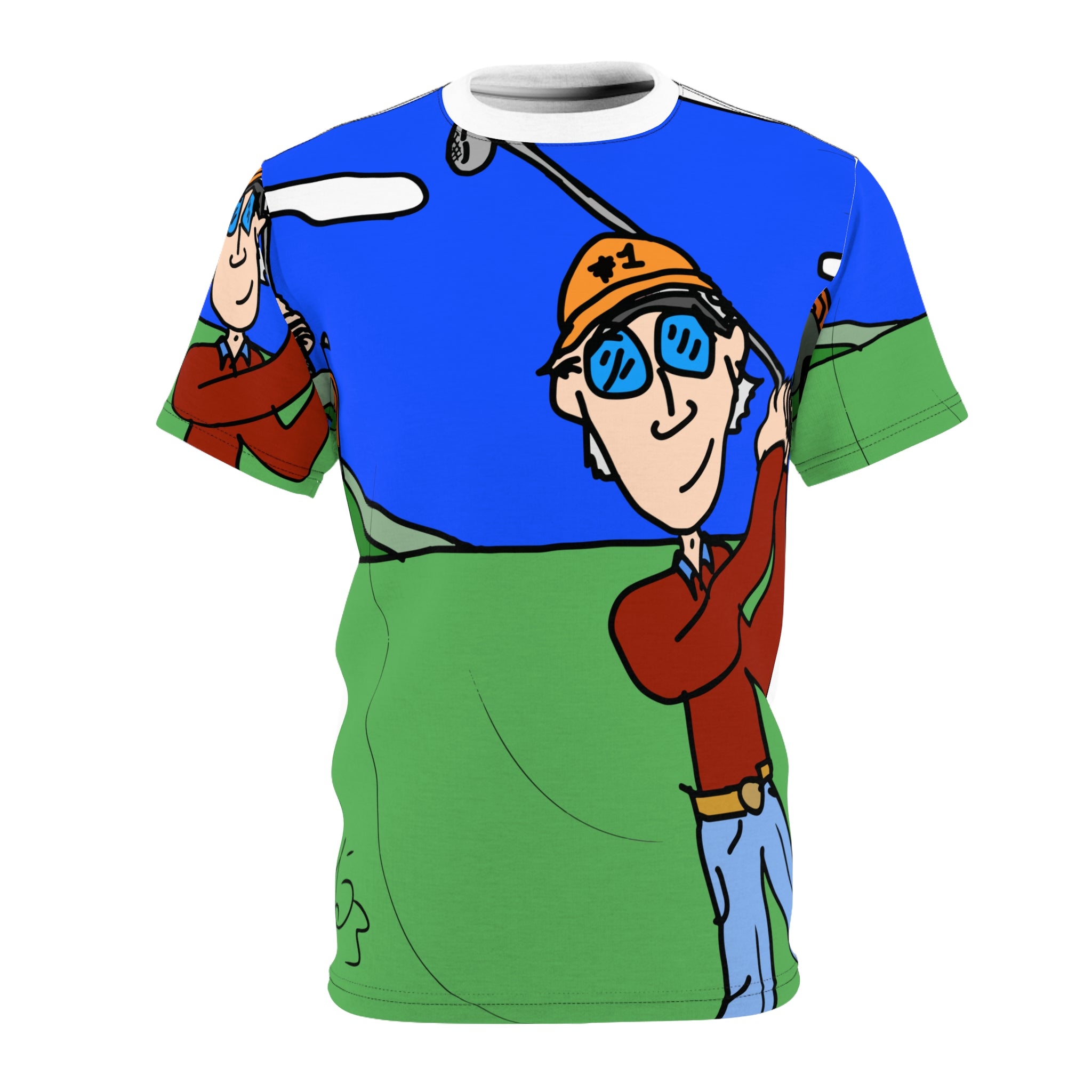 Hole In 1 Unisex Cut & Sew Tee (AOP)