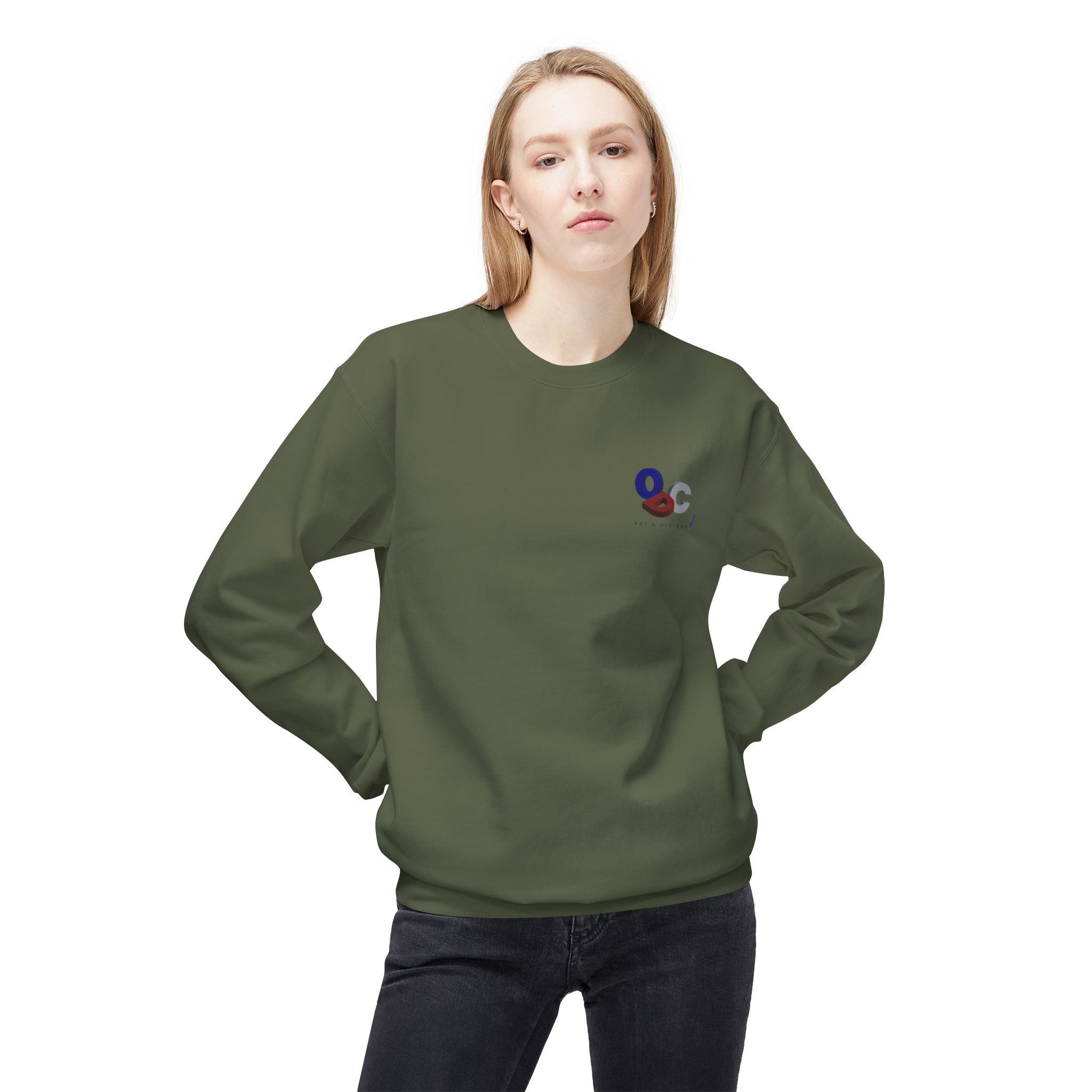 Snowy Peaks - Unisex Midweight Softstyle Fleece Crewneck Sweatshirt