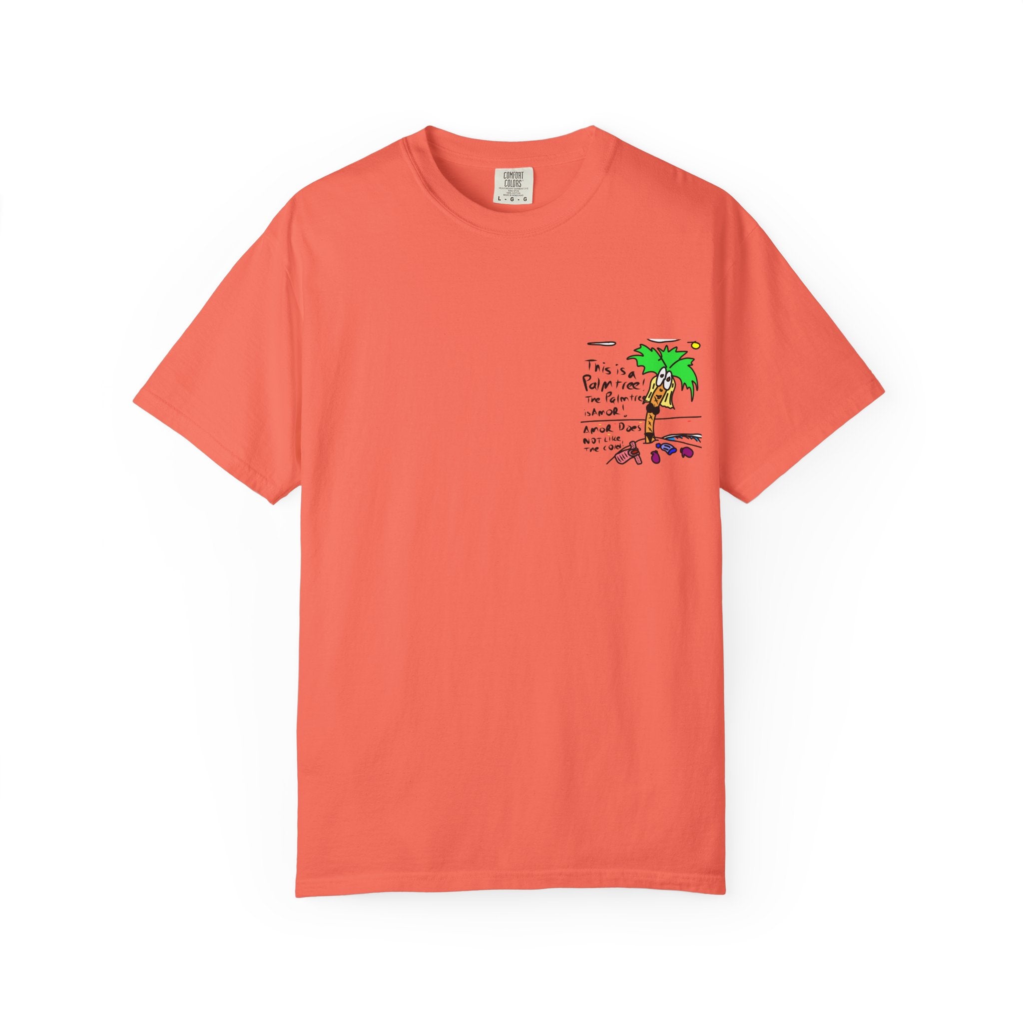 Amor the Palm Tree - Unisex Garment-Dyed T-shirt