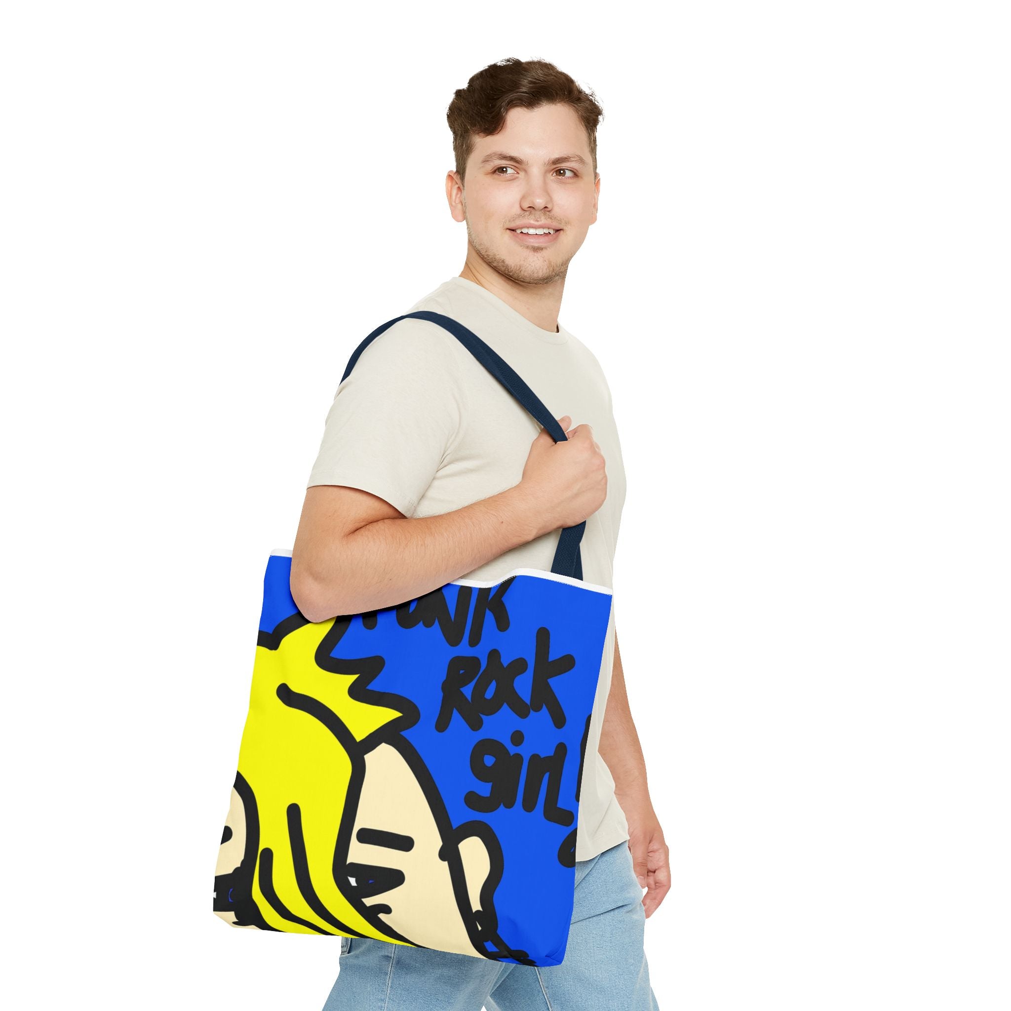 80’s Punk Rock Girl - Tote Bag (AOP)