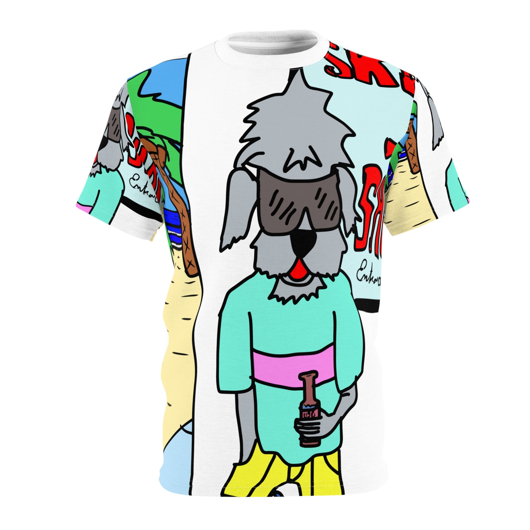 Old Dogs New Tricks - Rufus Unisex Cut & Sew Tee (AOP)