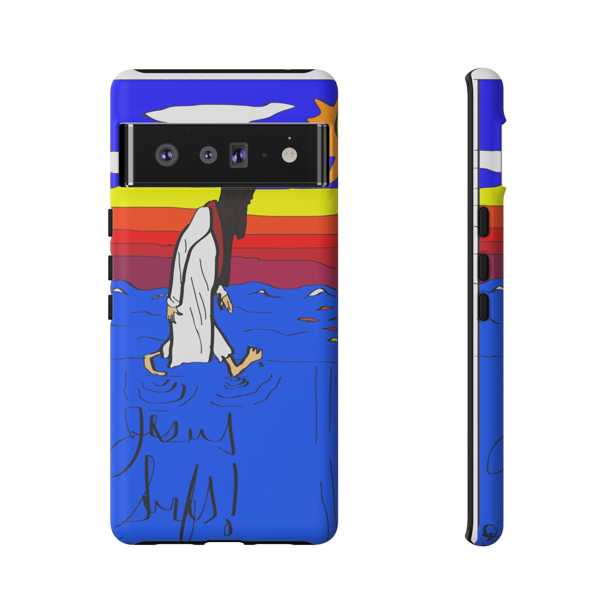 Jesus Surfs “Walks On Water” Tough Cases